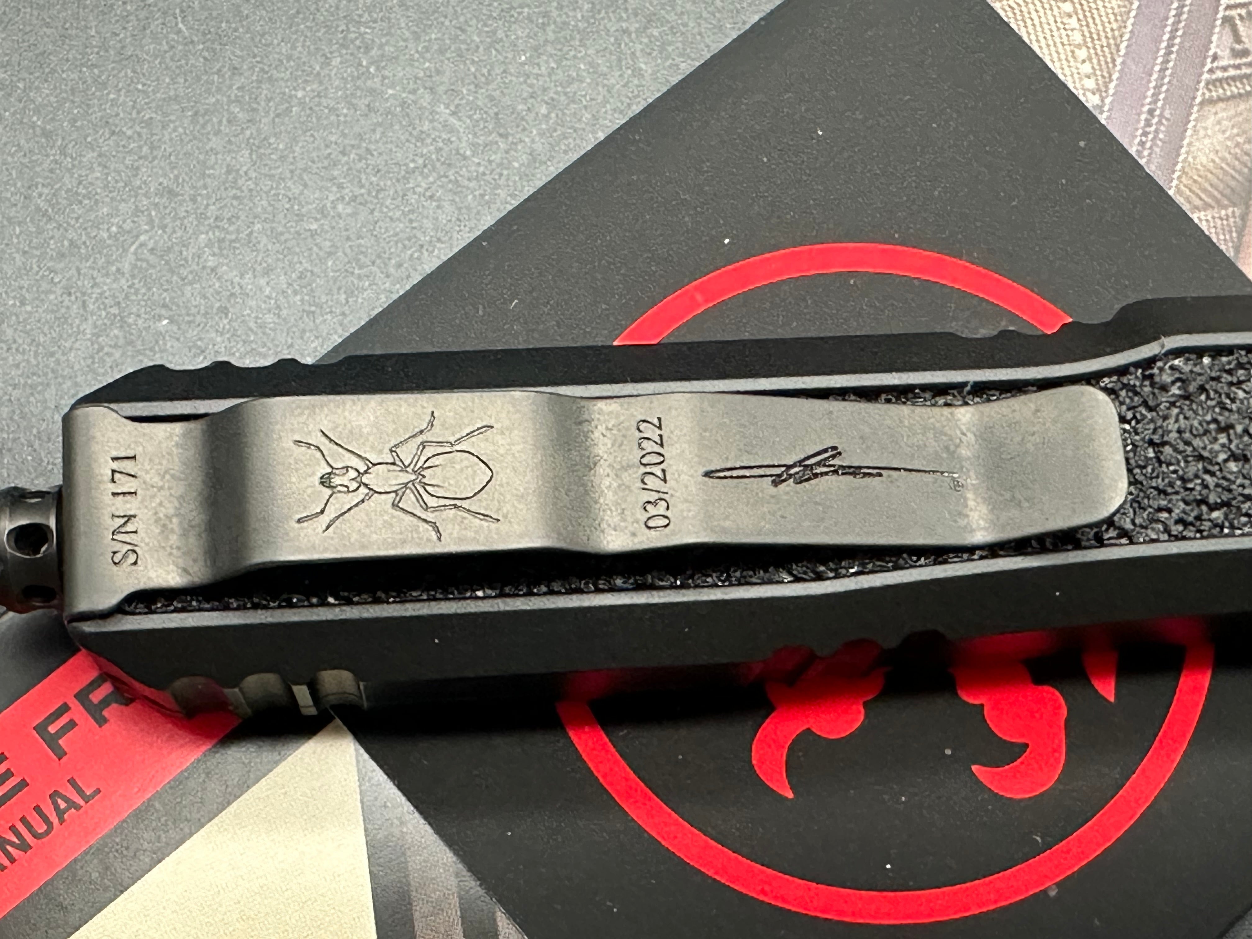 Microtech Makora 206-1 DLCTSH Double Edge DLC Blade