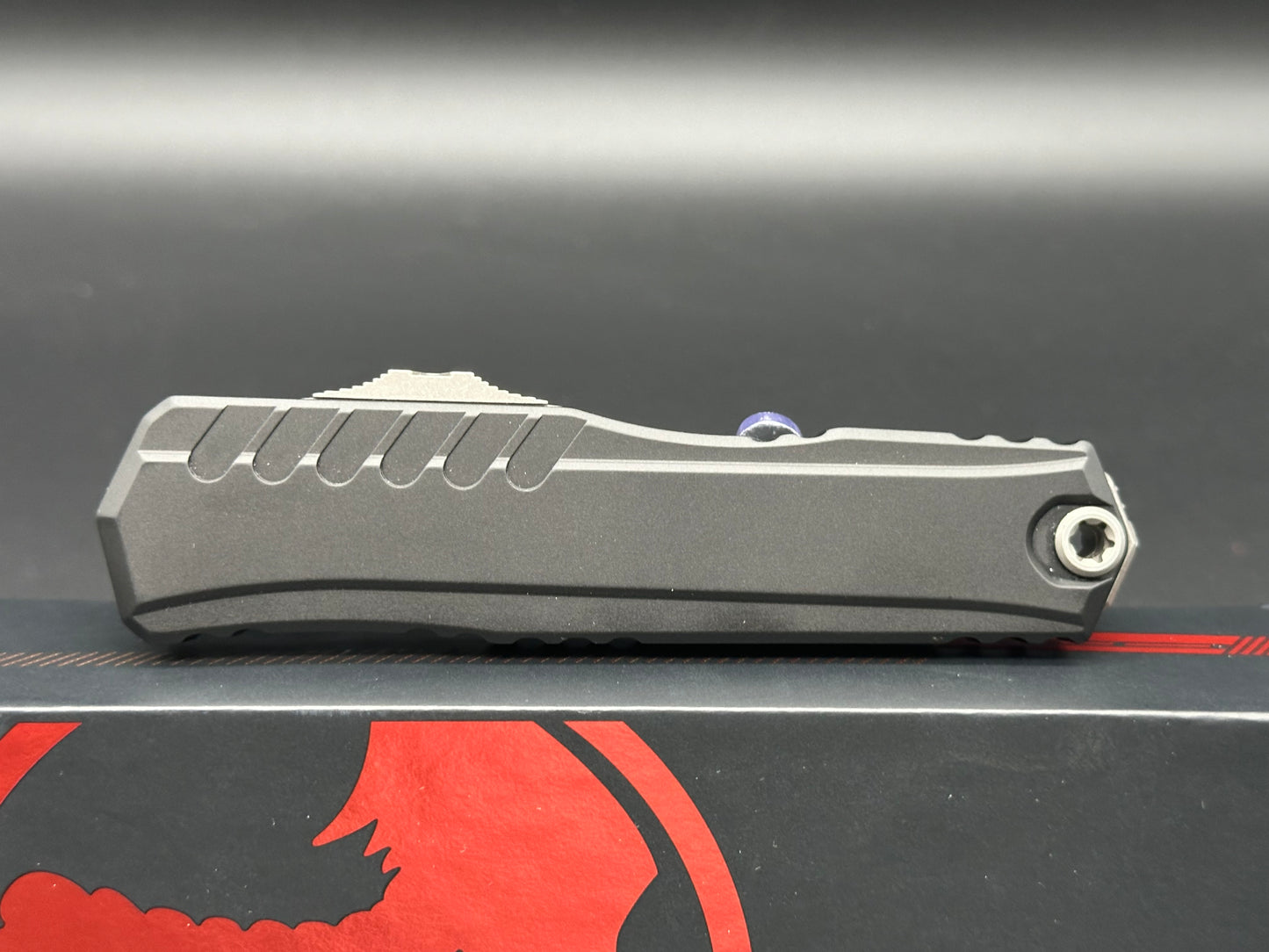 Microtech Cypher II S/E OTF Automatic Knife Black (3.5" Apocalyptic)