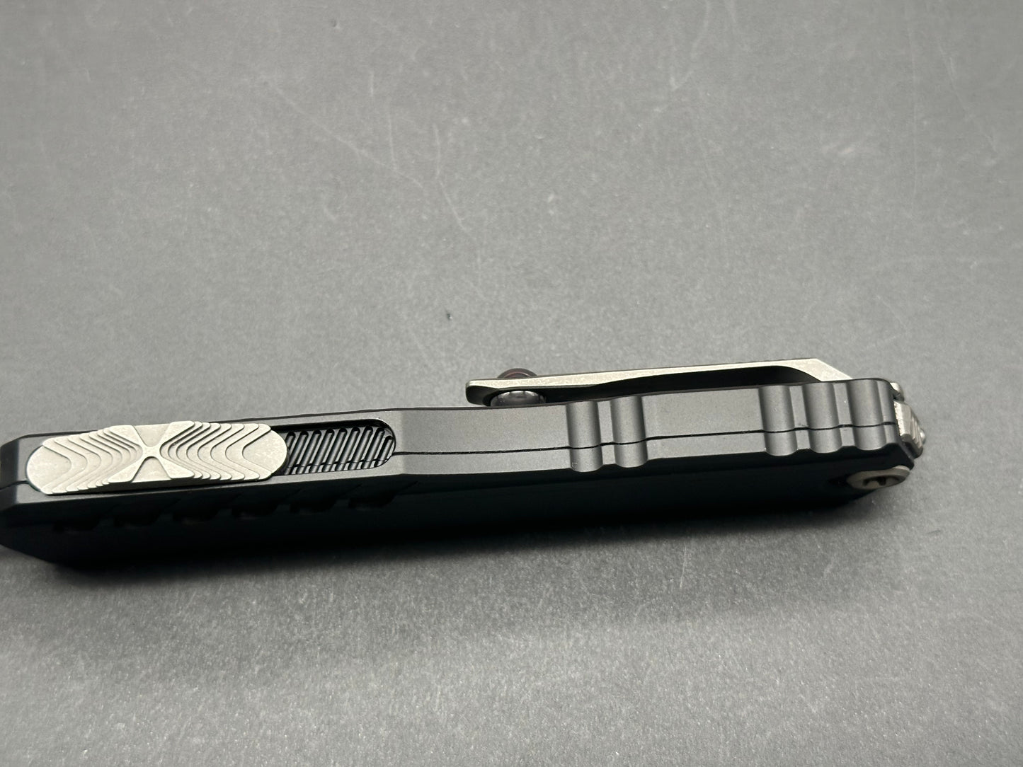 Microtech Cypher II S/E OTF Automatic Knife Black (3.5" Apocalyptic)