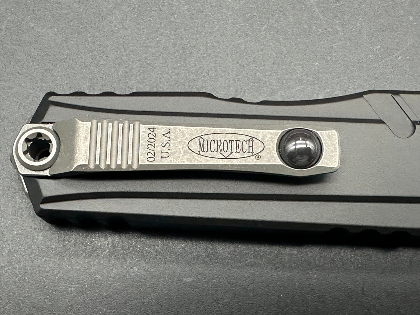 Microtech Cypher II S/E OTF Automatic Knife Black (3.5" Apocalyptic)