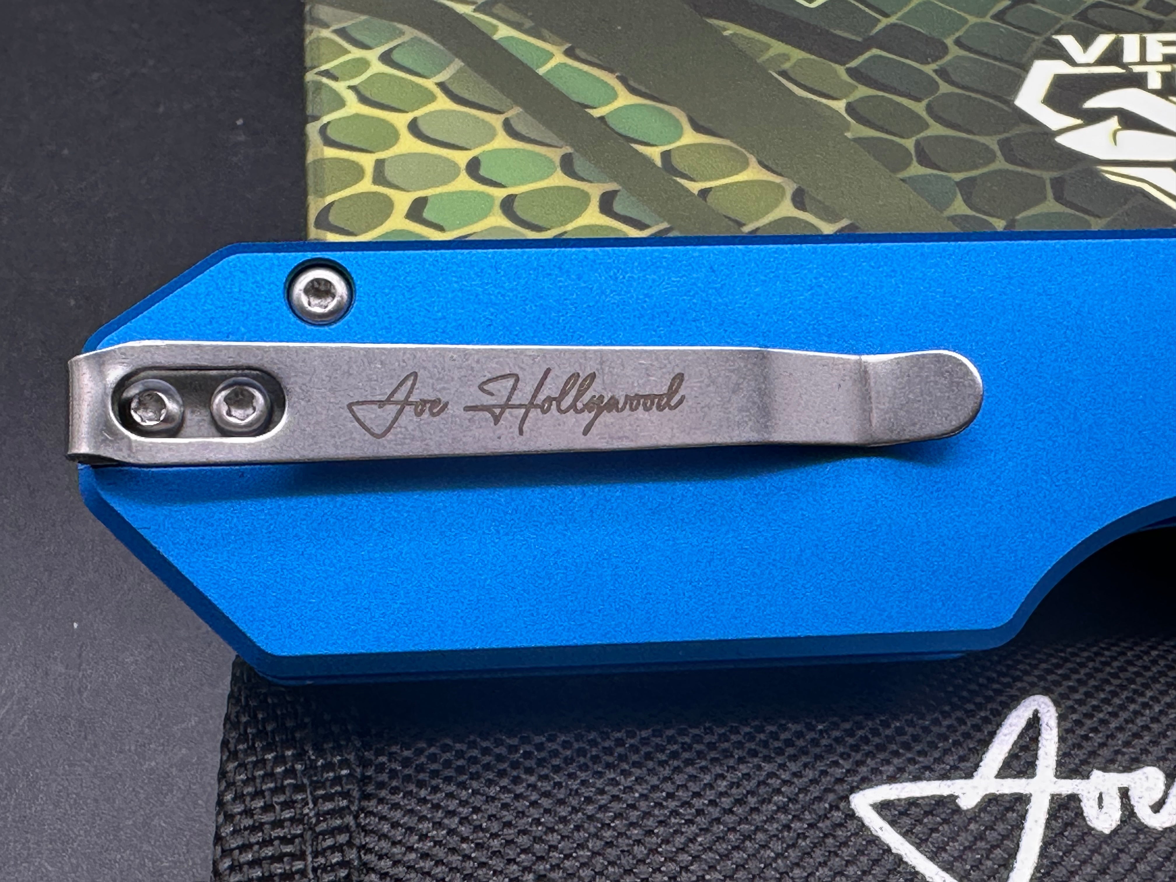 Vipertech City Joe Hollywood 160/300 blue aluminum w/D2 blade