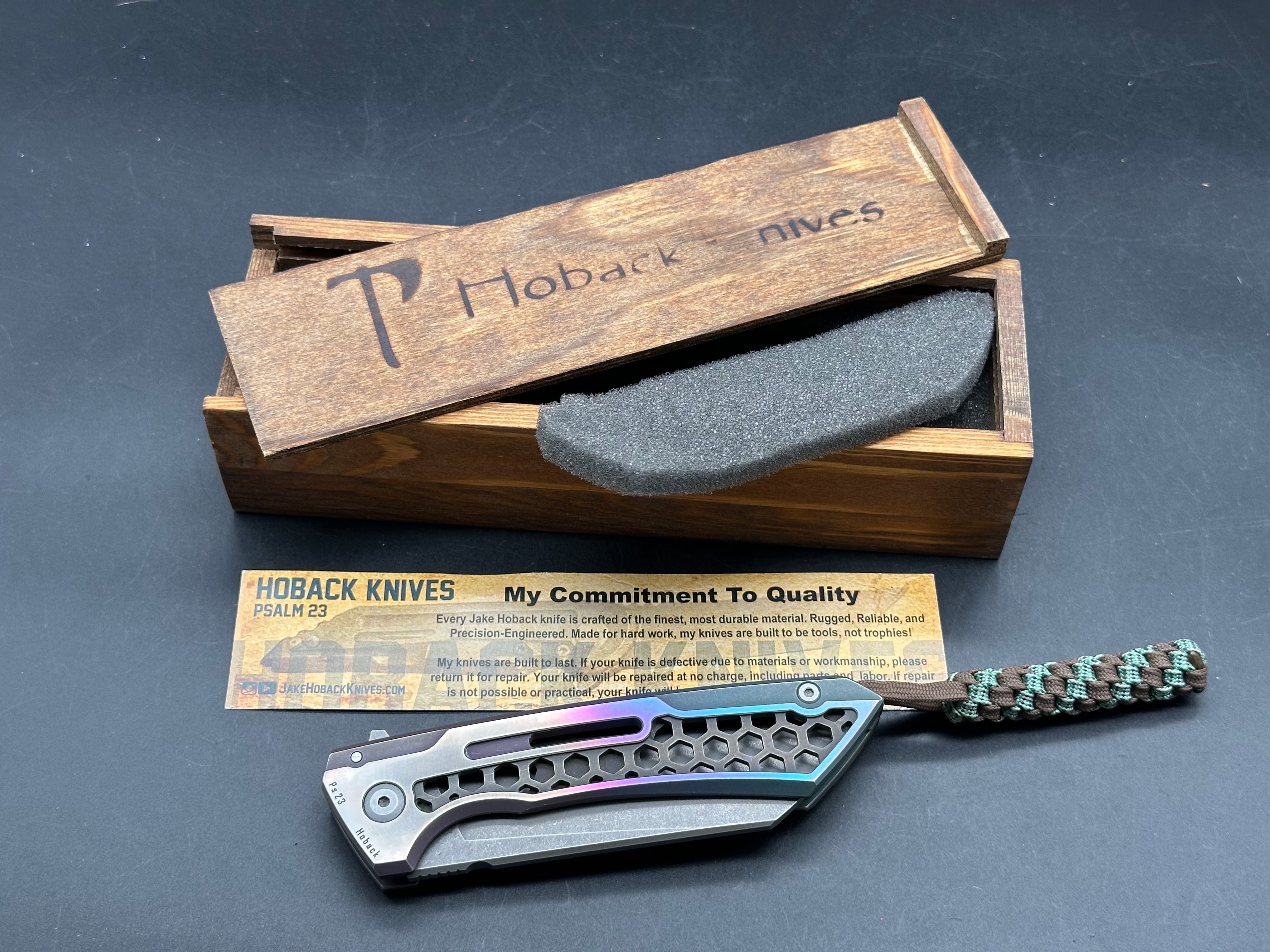 Jake Hoback SNECX Buster customized by JD Cutlery , anodized