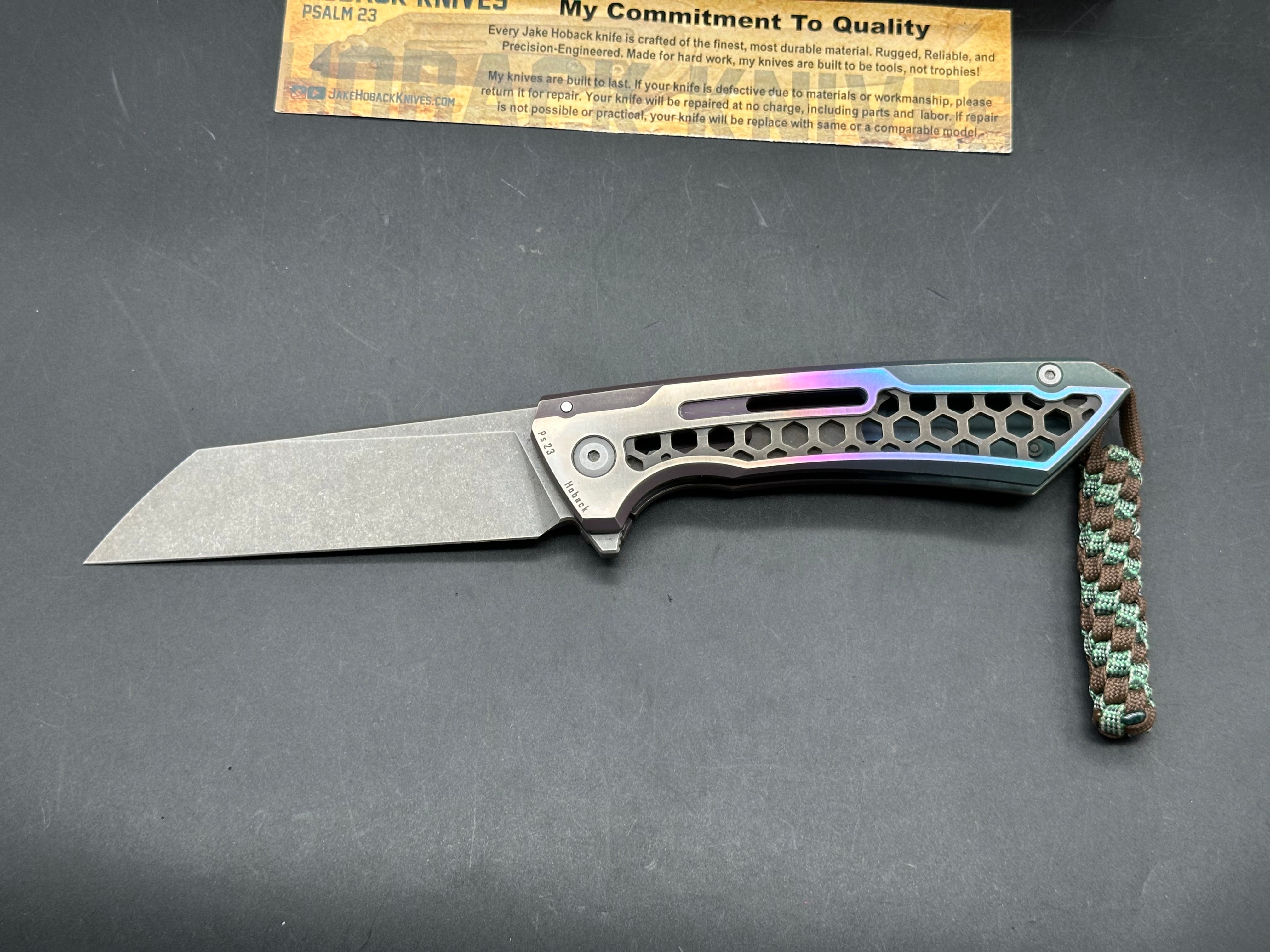 Jake Hoback SNECX Buster customized by JD Cutlery , anodized