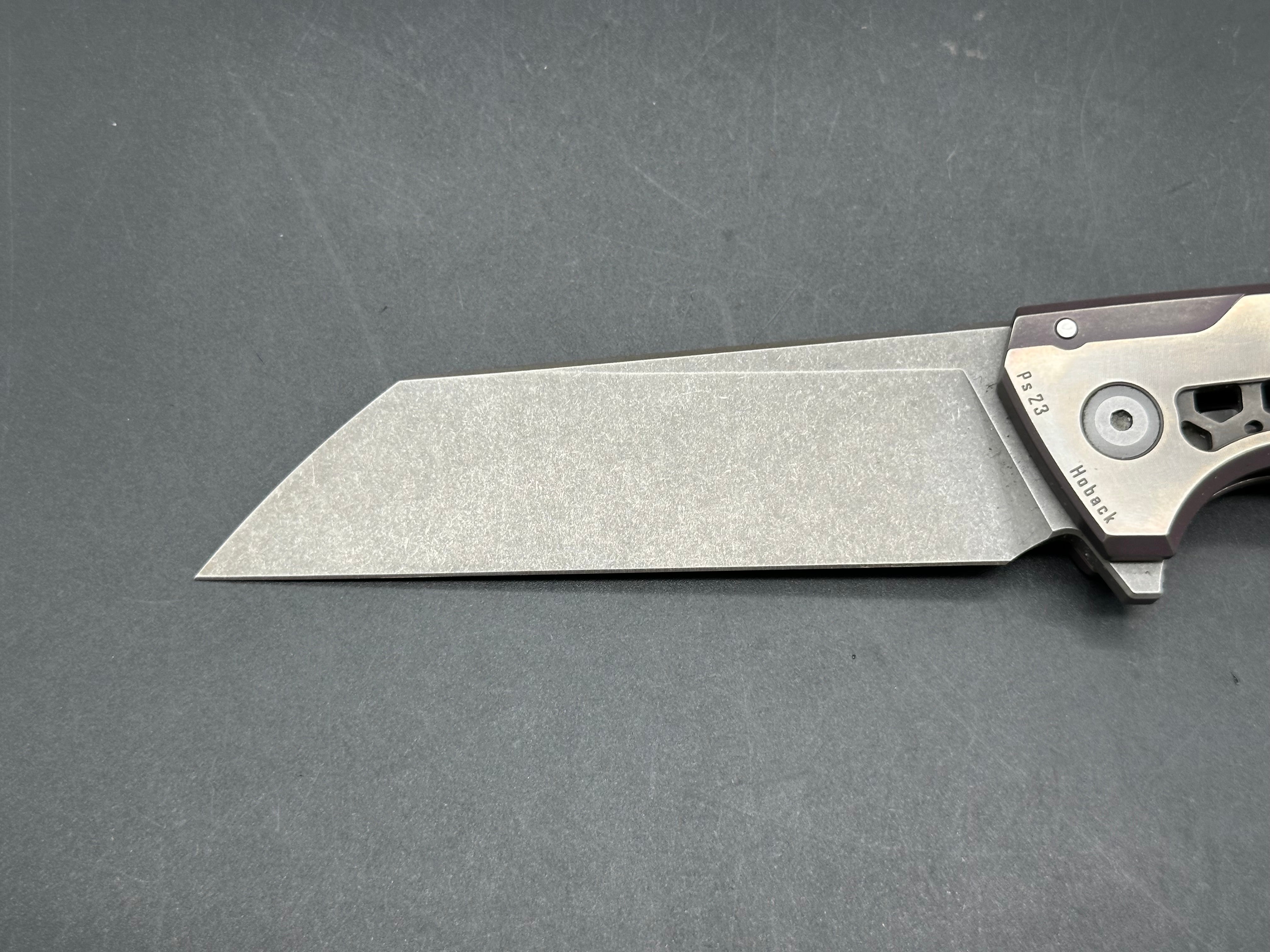 Jake Hoback SNECX Buster customized by JD Cutlery , anodized