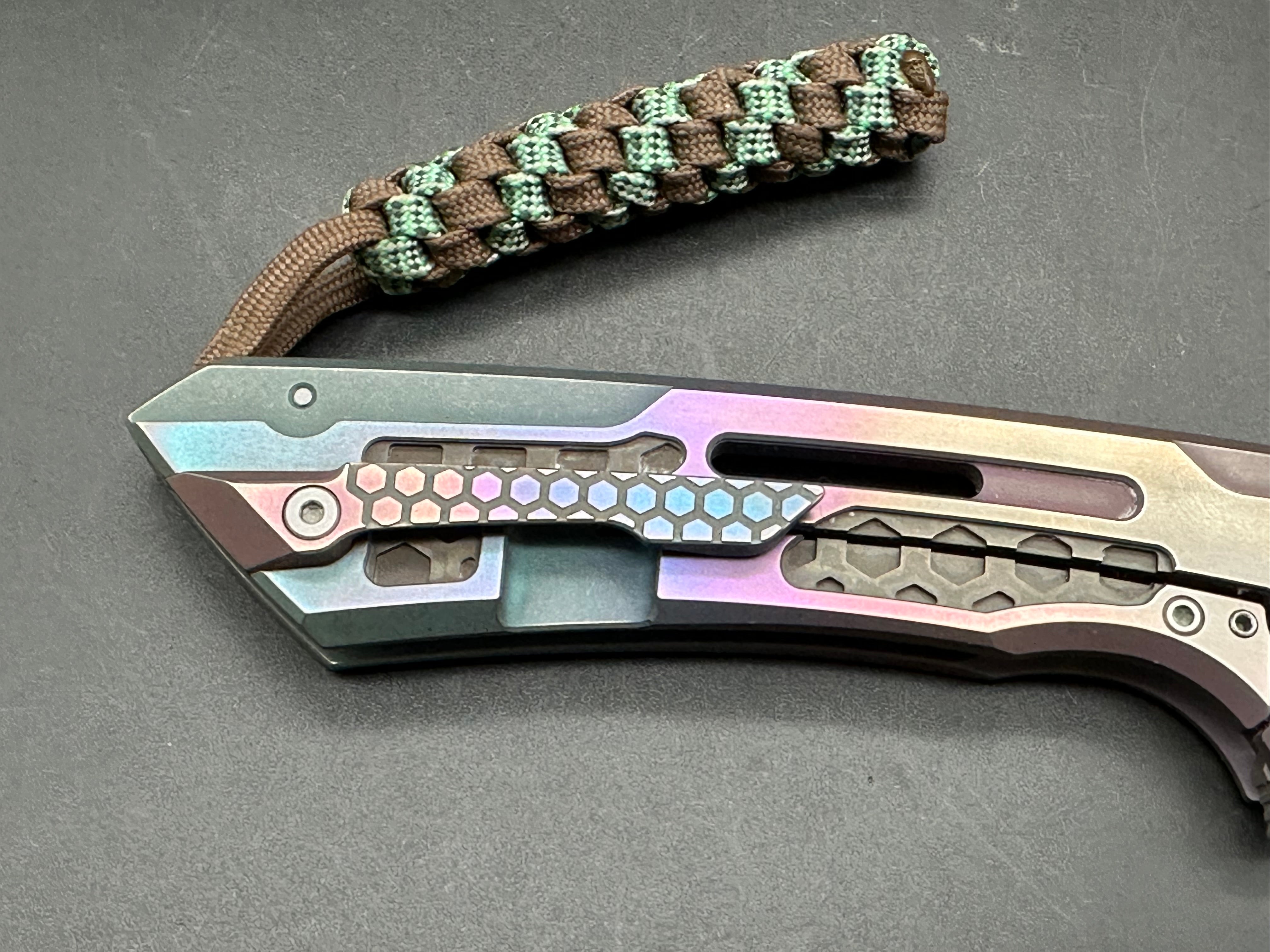 Jake Hoback SNECX Buster customized by JD Cutlery , anodized