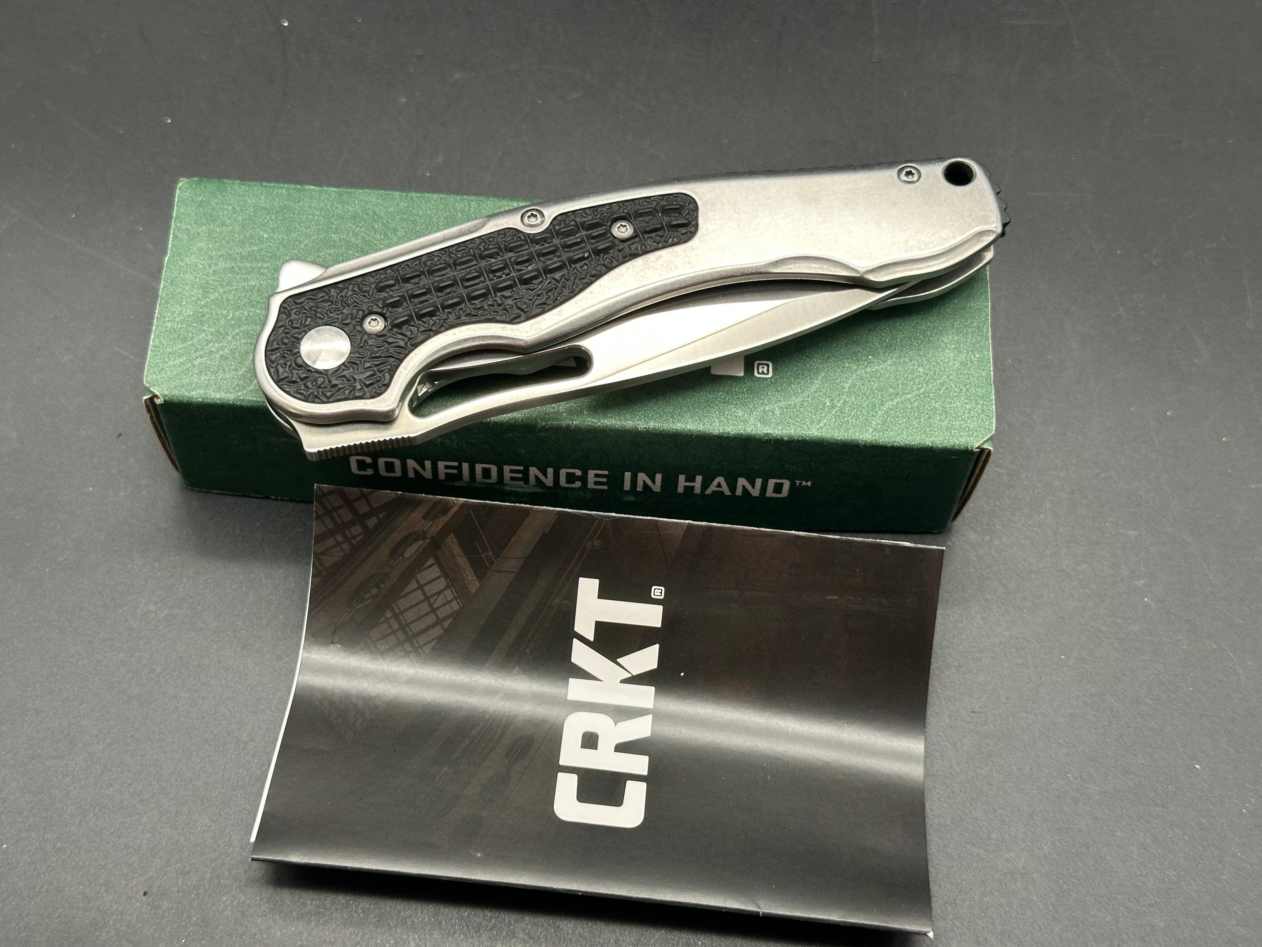 CRKT Ikoma Carnufex Frame Lock Flipper Knife (4" Satin)