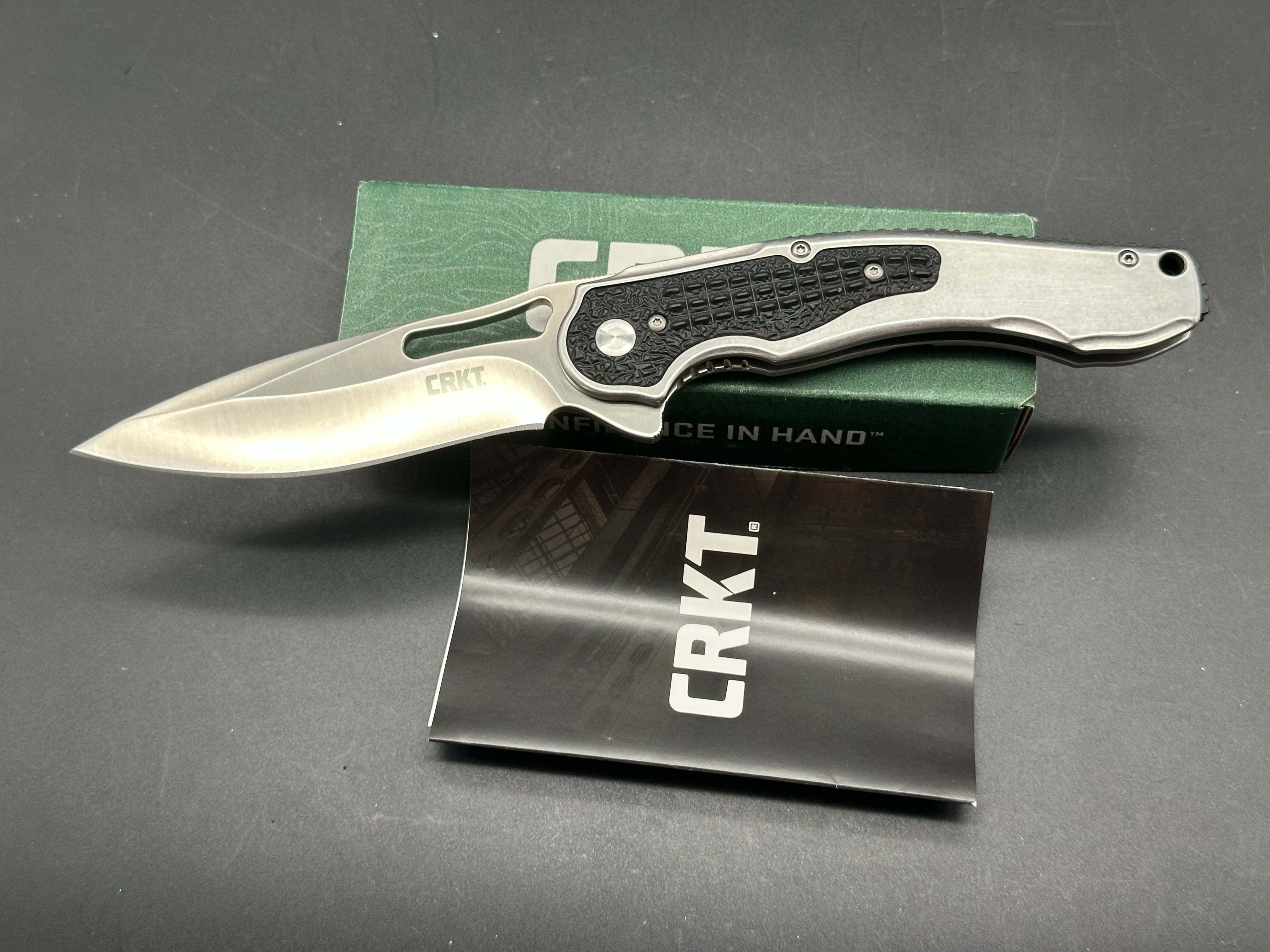 CRKT Ikoma Carnufex Frame Lock Flipper Knife (4" Satin)