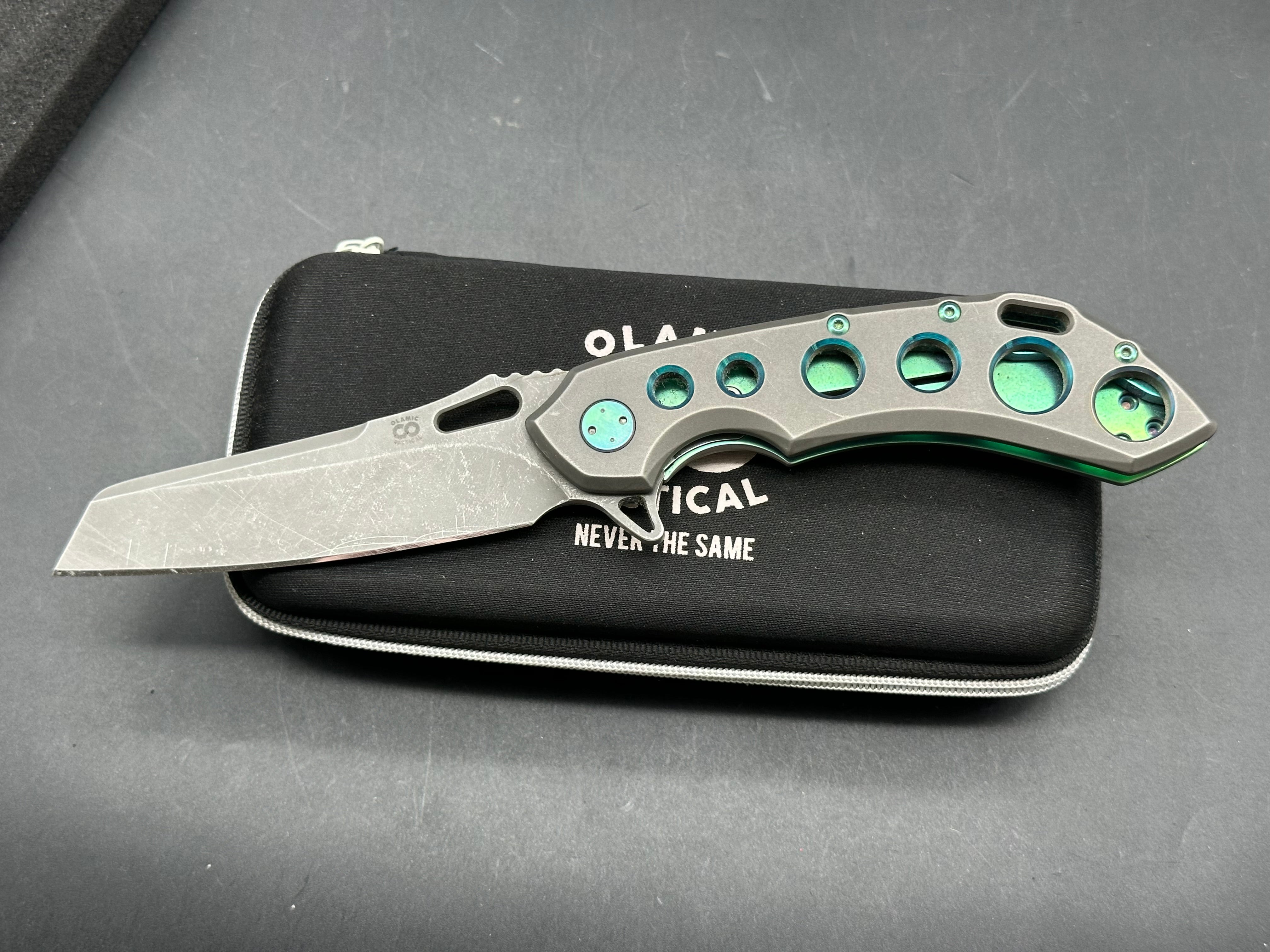 Olamic Wayfarer 247 acid wash blade