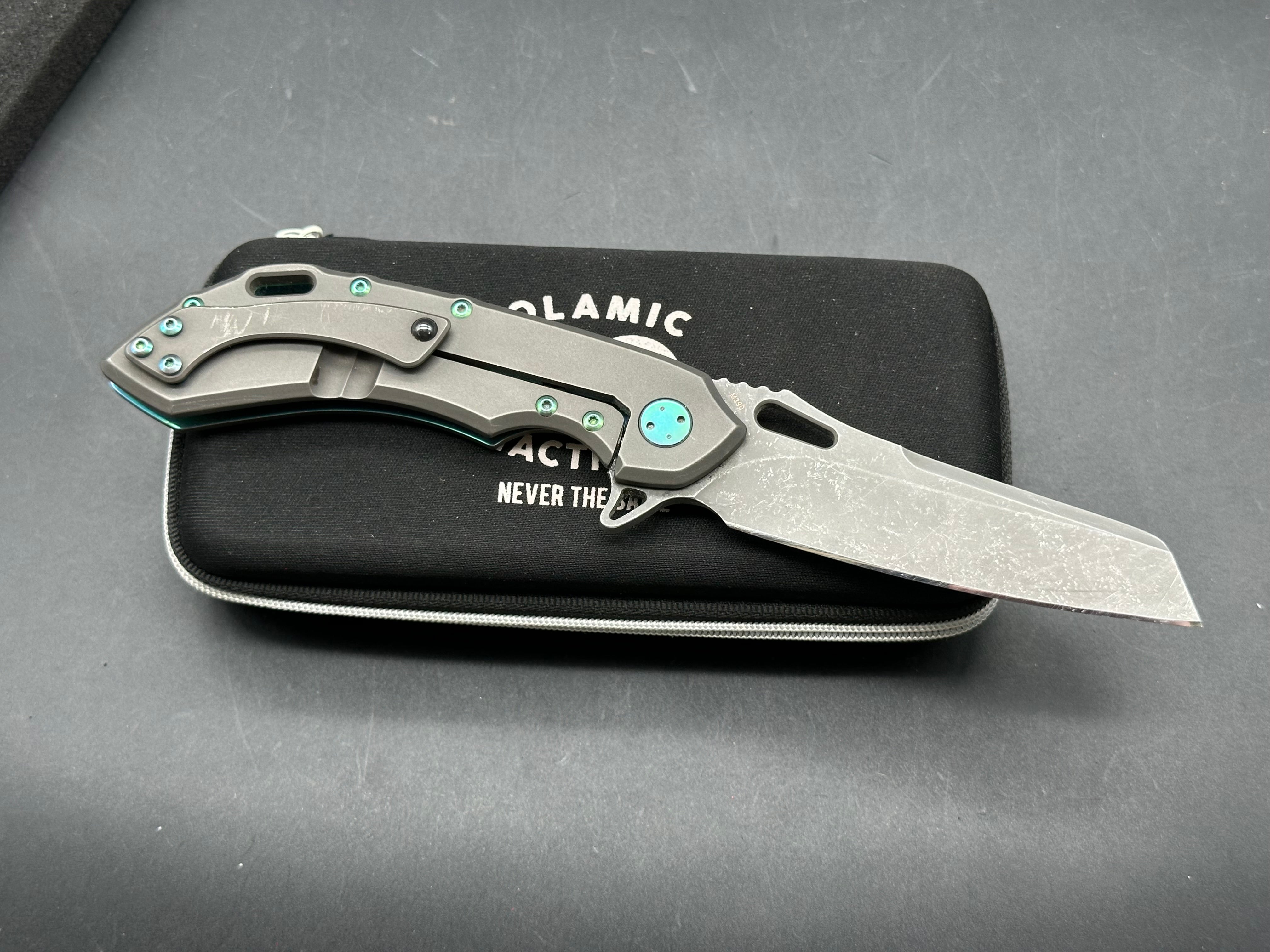 Olamic Wayfarer 247 acid wash blade