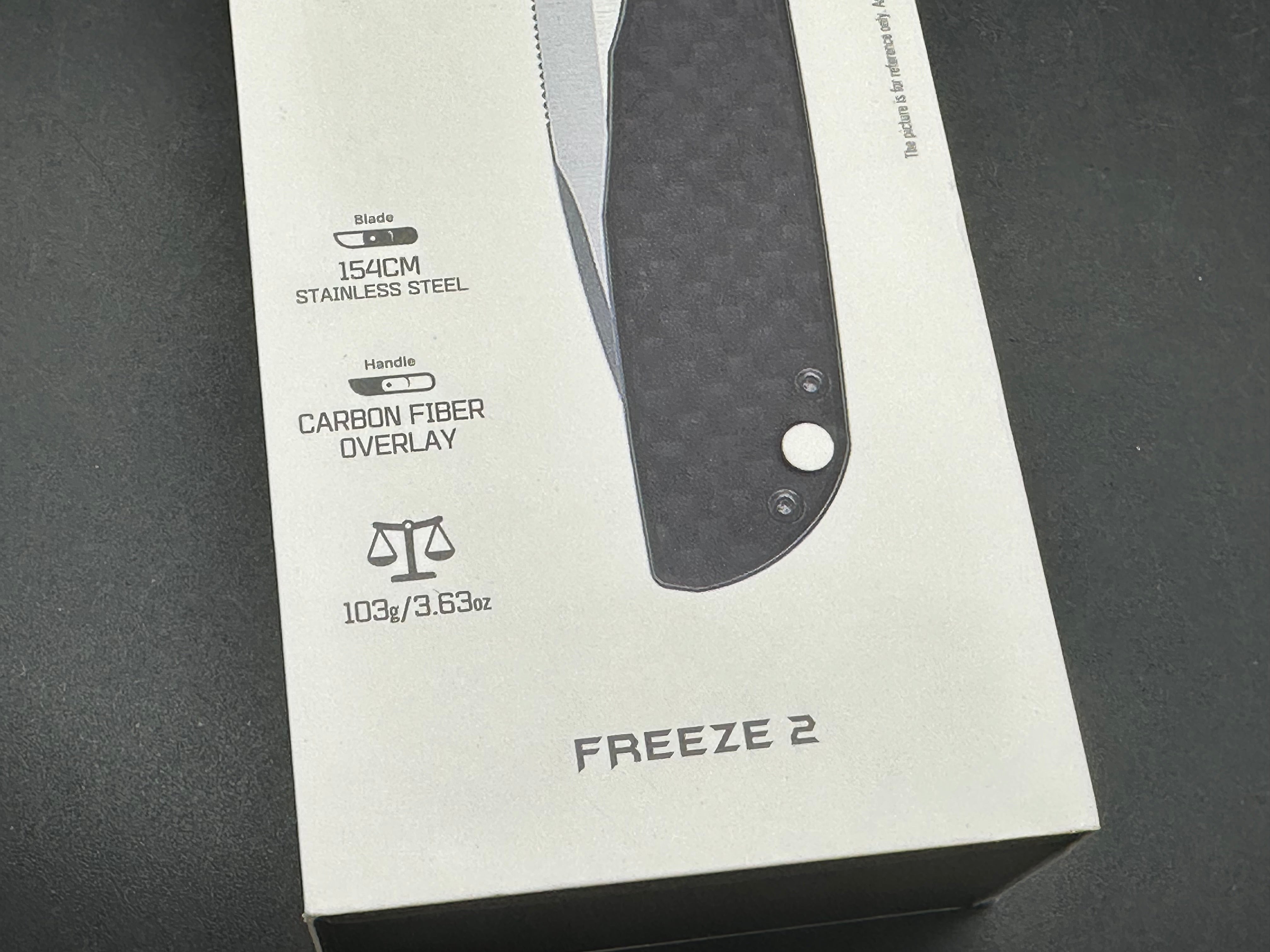 Olight Oknife Freeze 2 Liner Lock Knife Carbon Fiber (3.5" Satin)