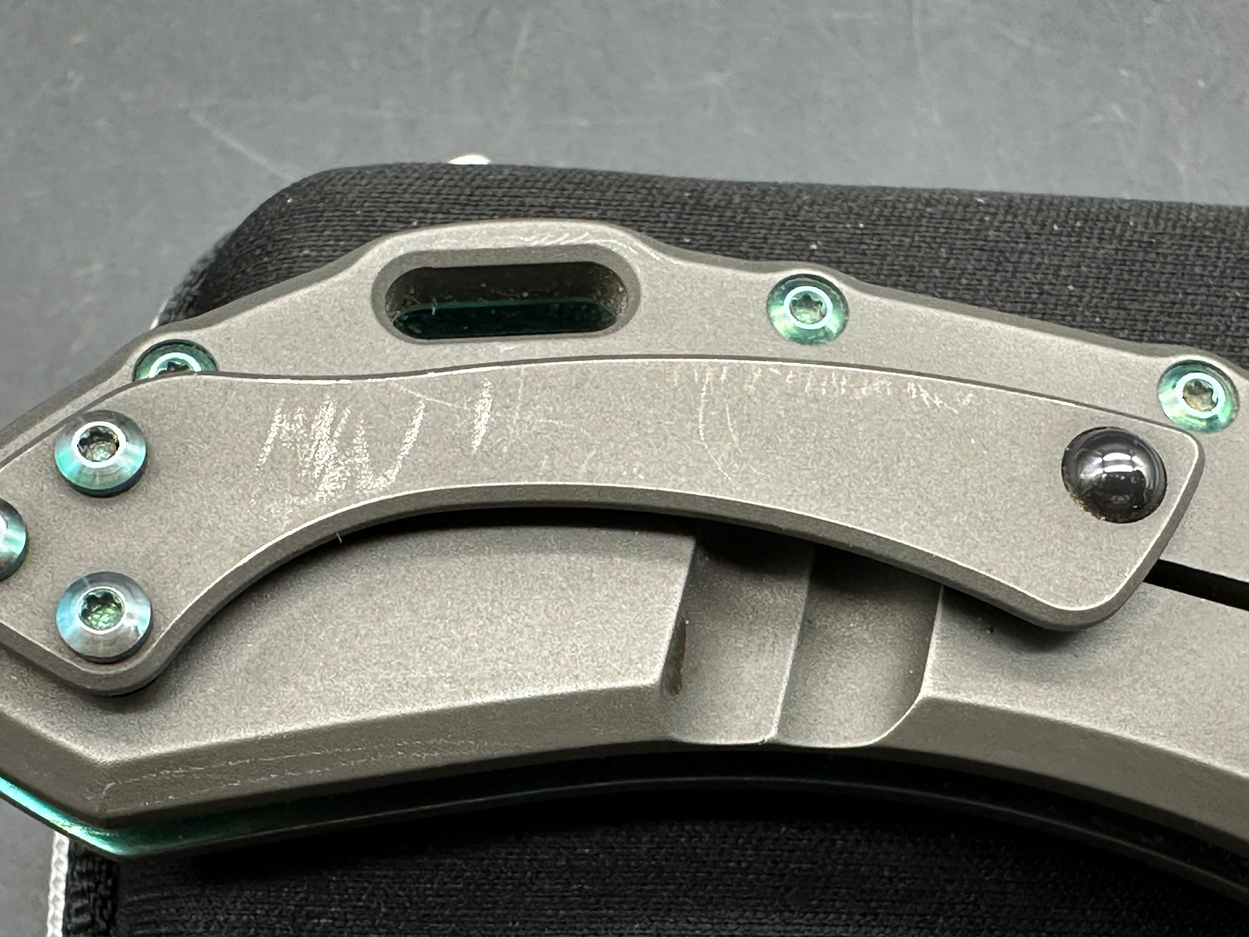 Olamic Wayfarer 247 acid wash blade