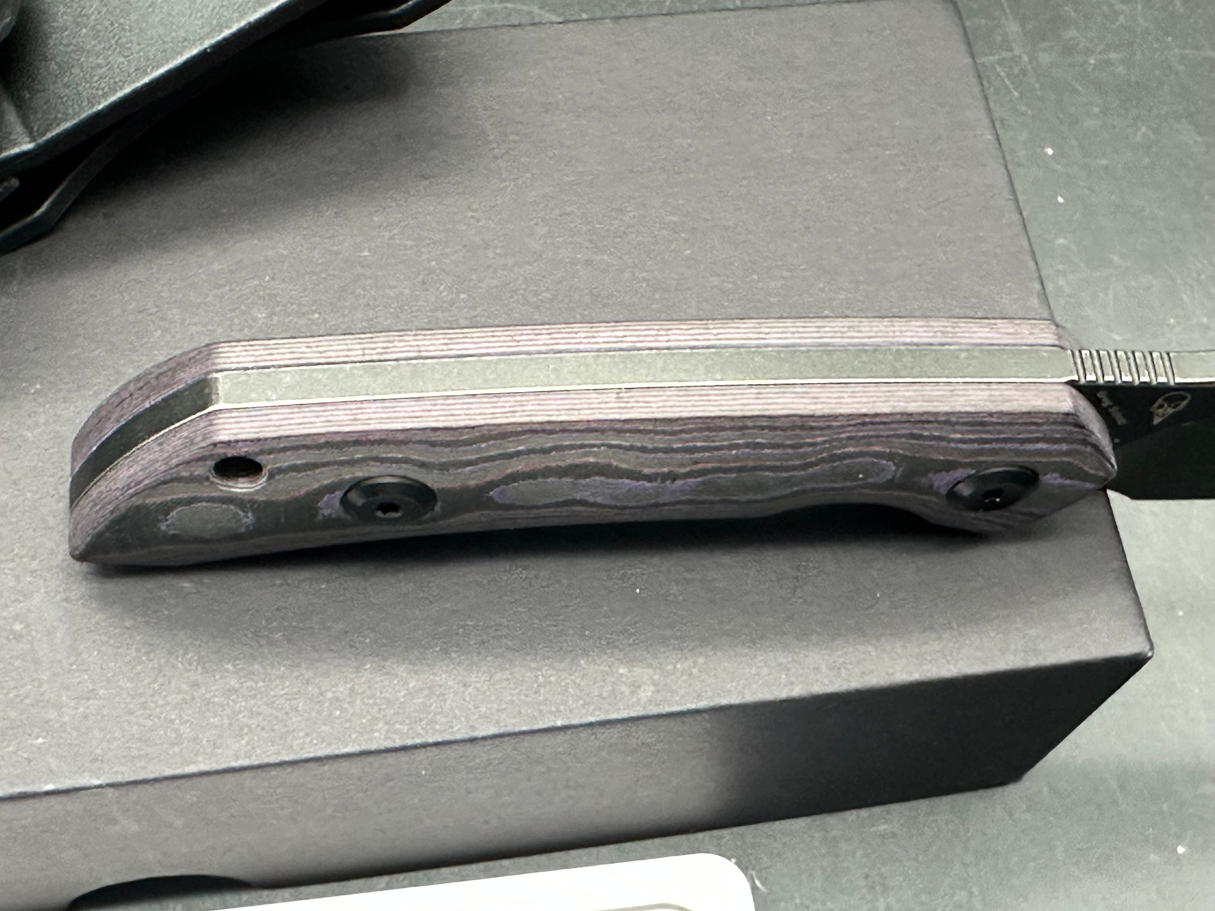 KANSEPT FENRIR EXCLUSIVE FIXED BLADE PURPLE HAZE FATCARBON HANDLE 2.87" CPM S35VN BLADE