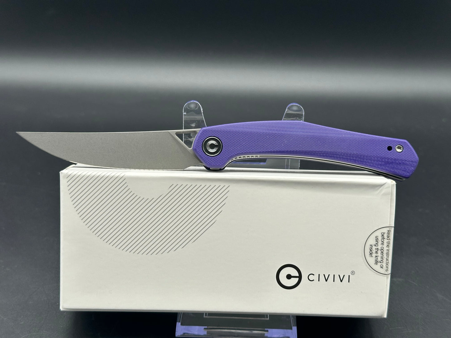 CIVIVI Lazar Liner Lock Knife Purple G-10 (3.3" SW) C20013-2