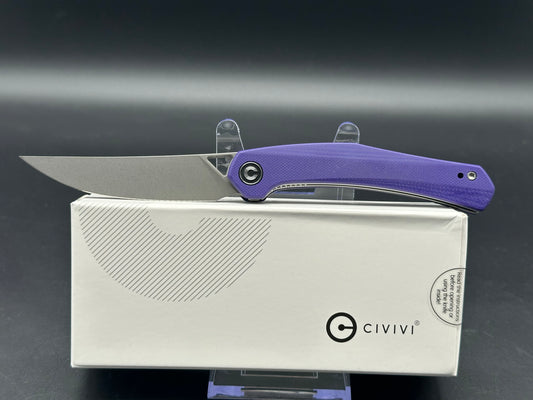 CIVIVI Lazar Liner Lock Knife Purple G-10 (3.3" SW) C20013-2