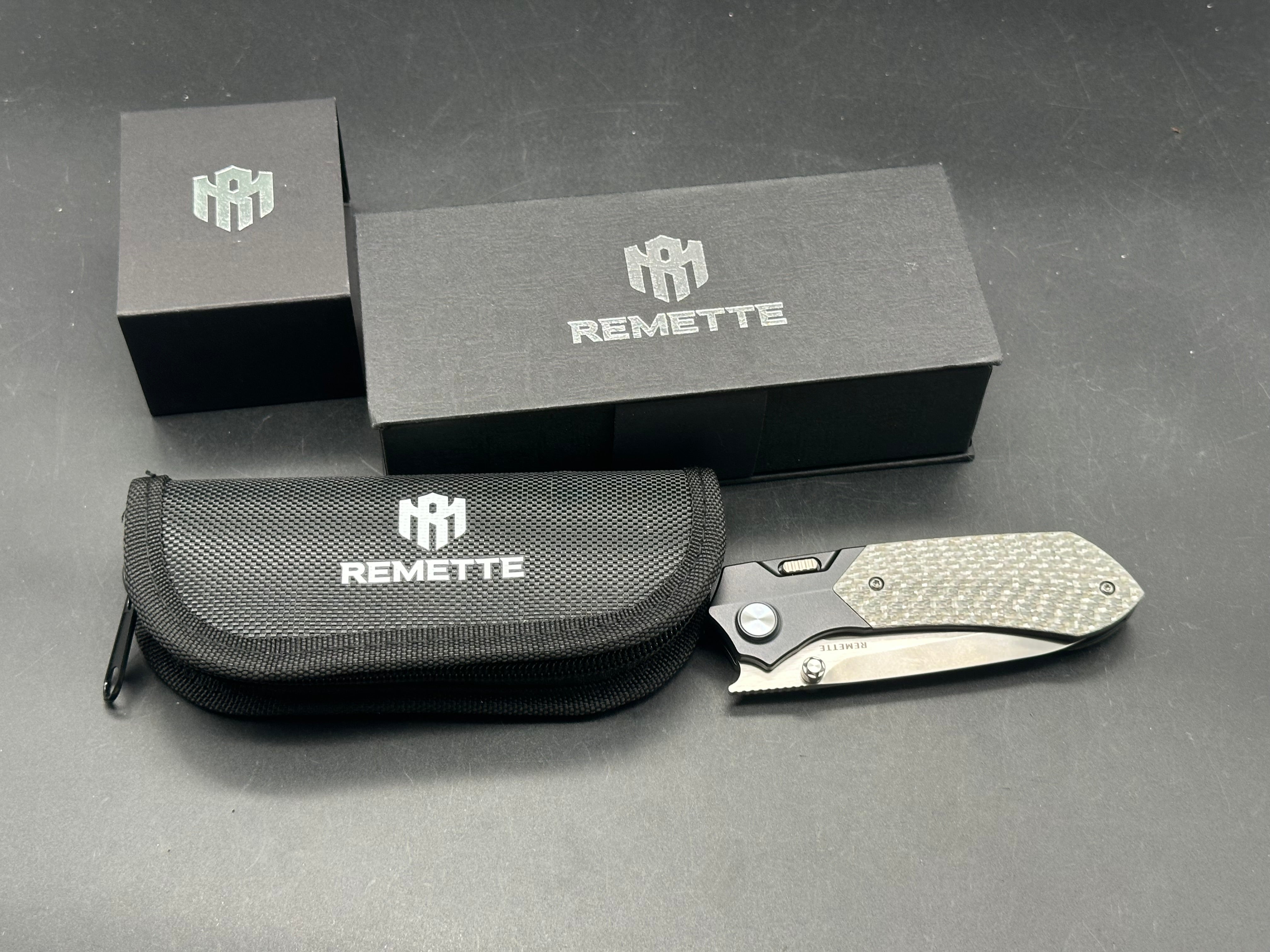 REMETTE RT-Meteor Knife Titanize Titanium Handle M390 Blade