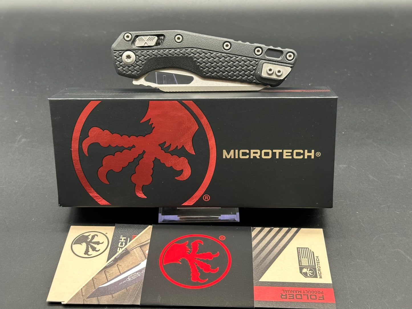 Microtech Standard Issue MSI Ram-Lok Knife Black Polymer (3.9" Apocalyptic)