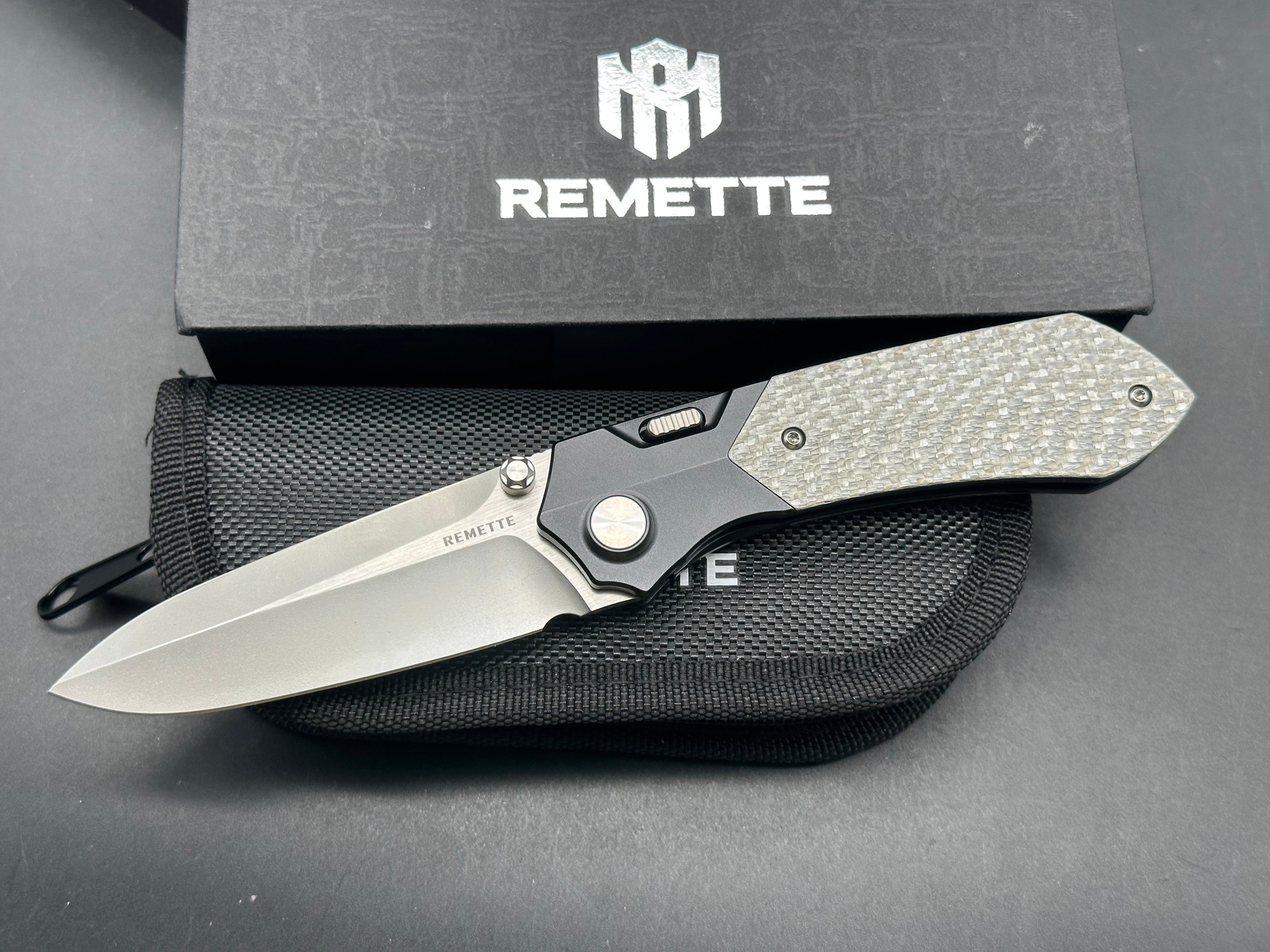 REMETTE RT-Meteor Knife Titanize Titanium Handle M390 Blade