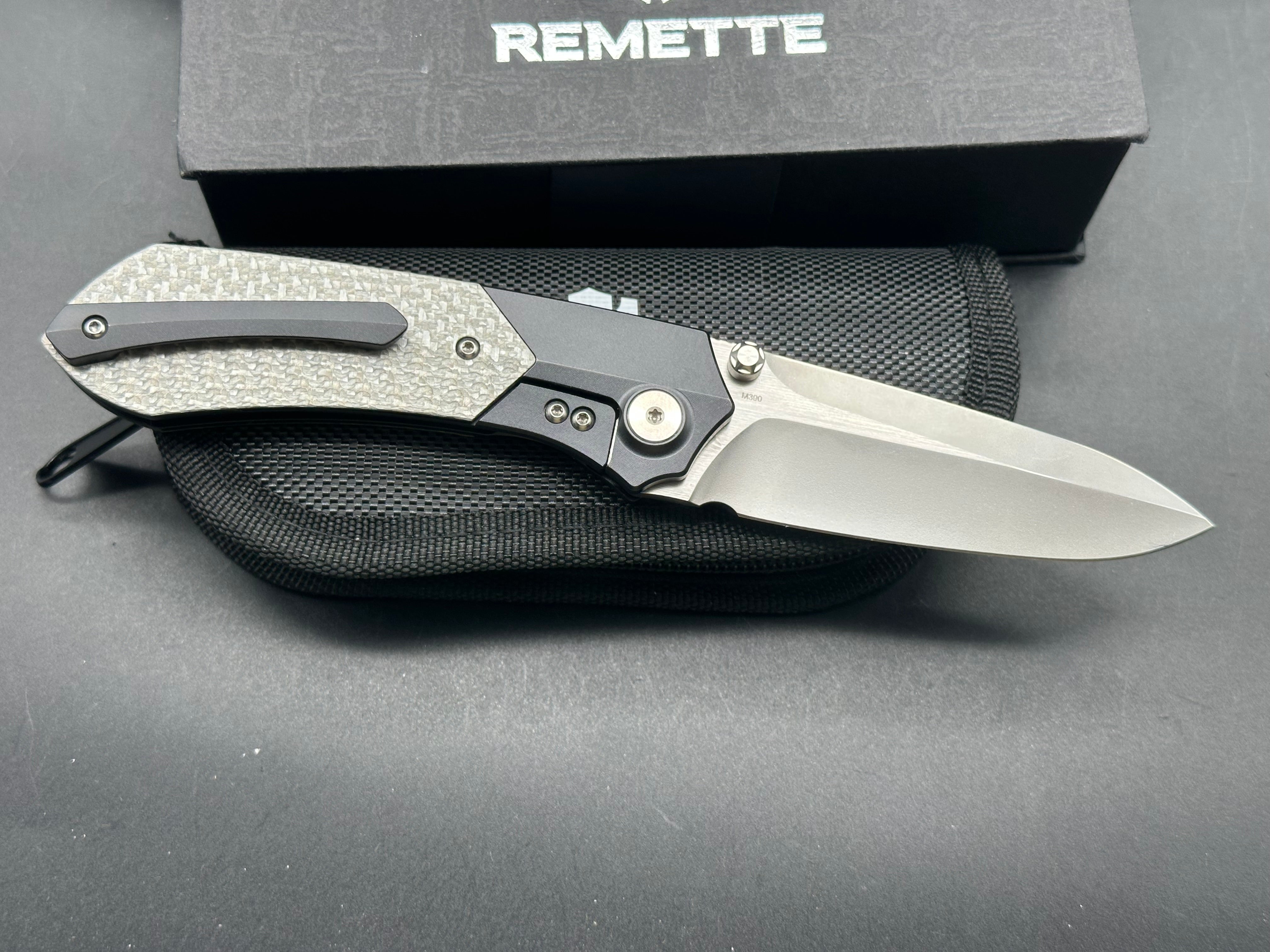 REMETTE RT-Meteor Knife Titanize Titanium Handle M390 Blade