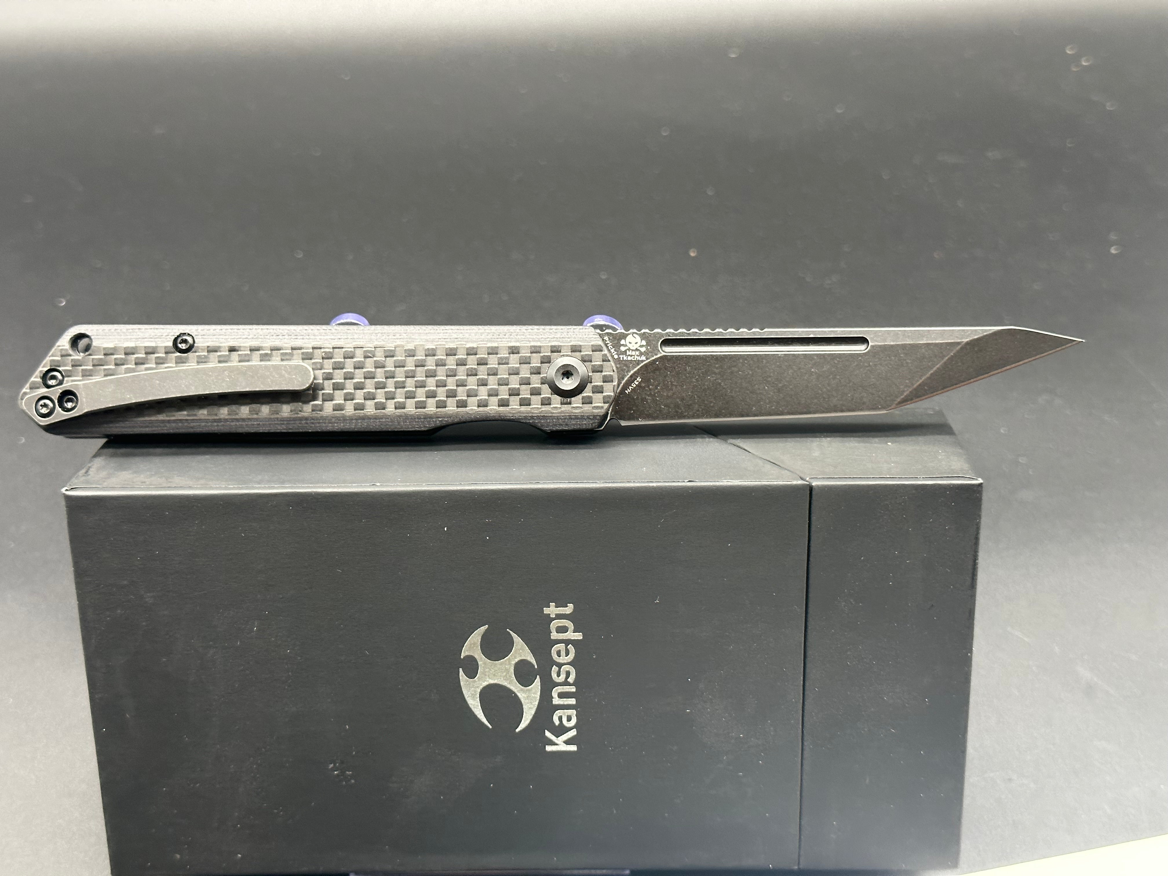 Kansept Knives Prickle Liner Lock Knife Carbon Fiber