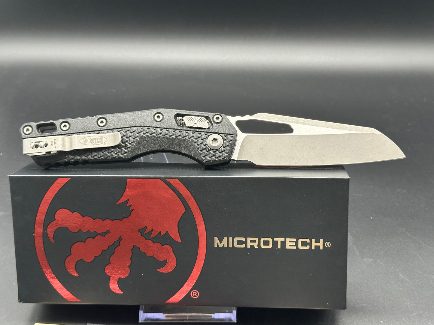 Microtech Standard Issue MSI Ram-Lok Knife Black Polymer (3.9" Apocalyptic)