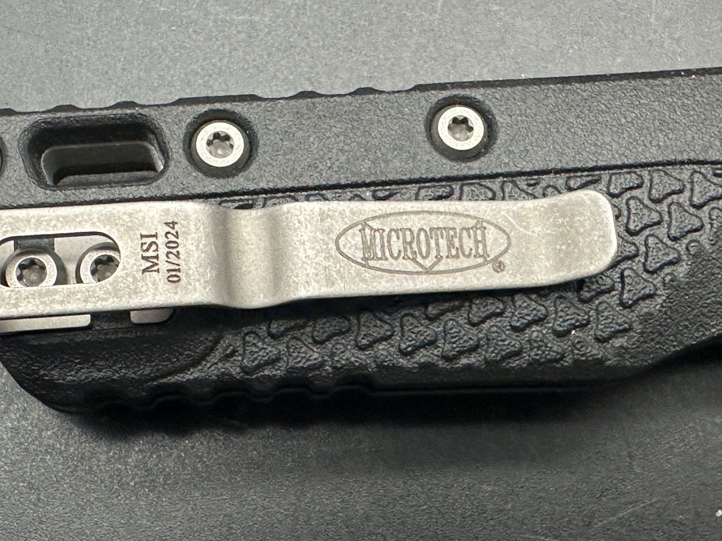 Microtech Standard Issue MSI Ram-Lok Knife Black Polymer (3.9" Apocalyptic)