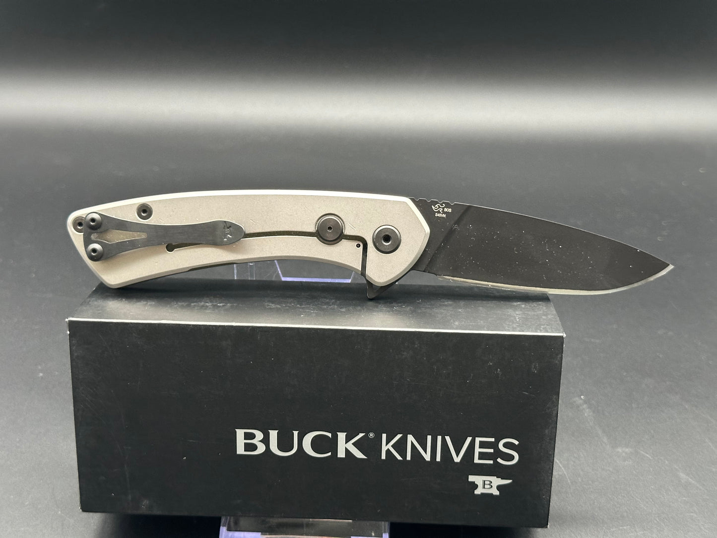 Buck 040 Onset Frame Lock Knife OD Green G-10 (3.4" Black S45VN)