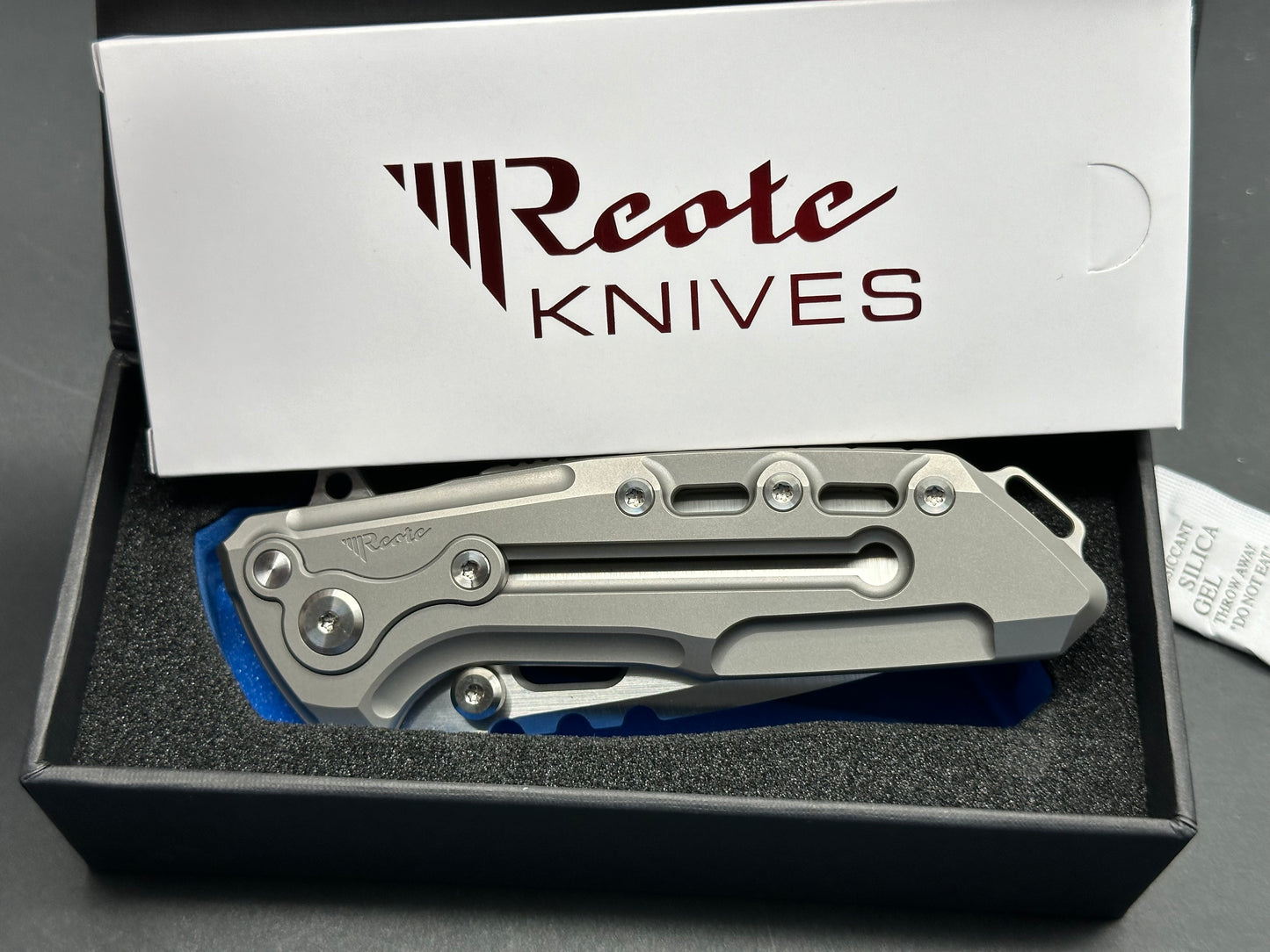 Reate Knives Terminator T1000 Ti Milled Handle Satin CPM-3V