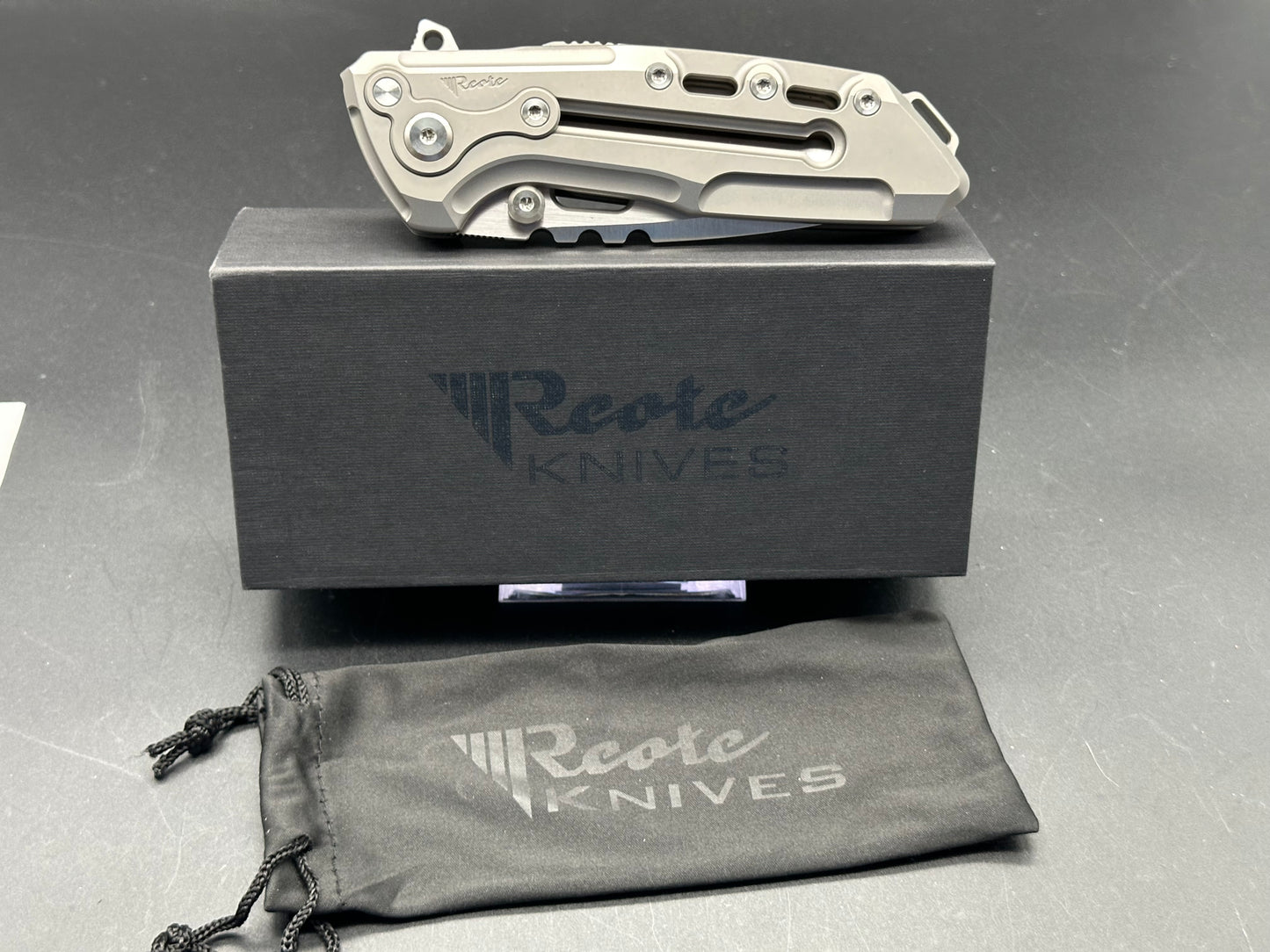 Reate Knives Terminator T1000 Ti Milled Handle Satin CPM-3V