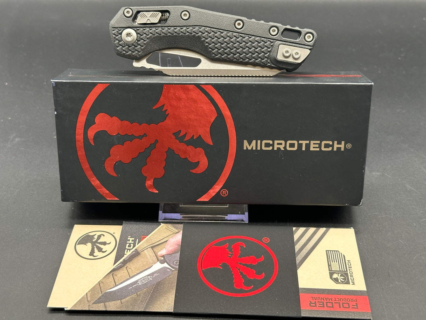 Microtech Standard Issue MSI Ram-Lok Knife Black Polymer (3.9" Apoc Full Serr)