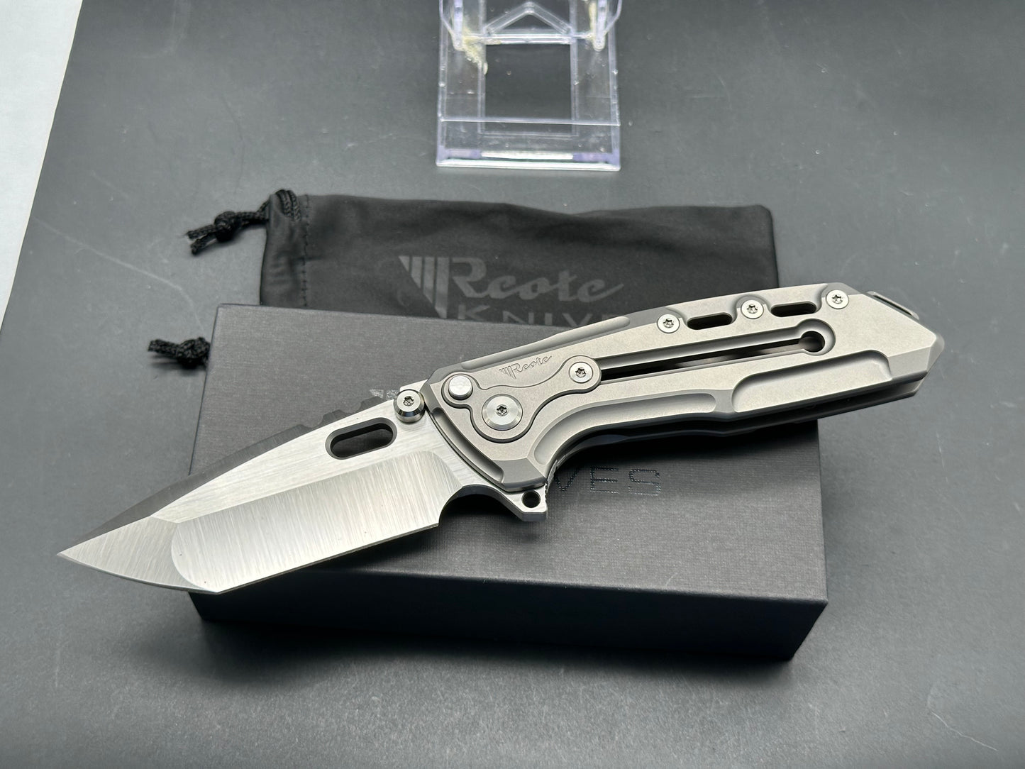 Reate Knives Terminator T1000 Ti Milled Handle Satin CPM-3V