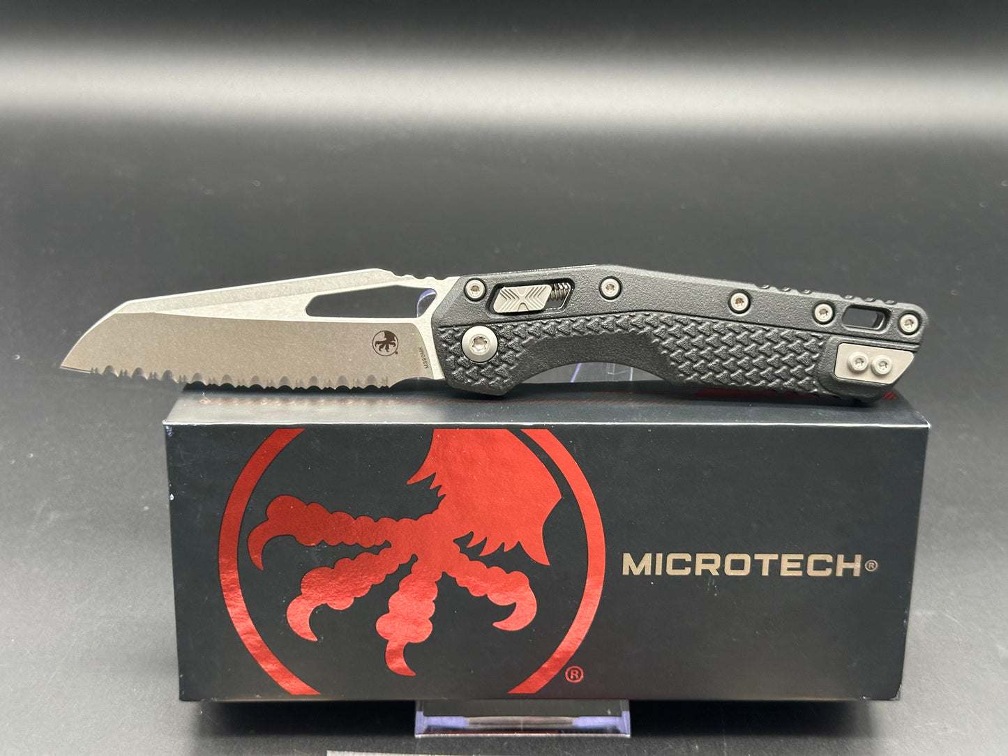 Microtech Standard Issue MSI Ram-Lok Knife Black Polymer (3.9" Apoc Full Serr)