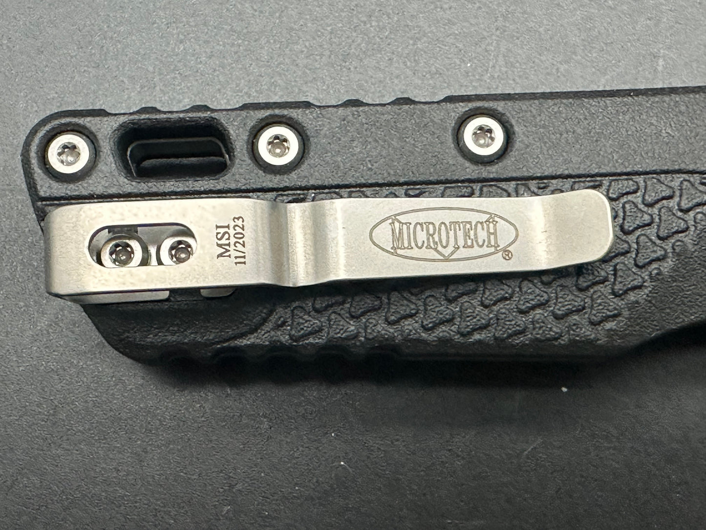 Microtech Standard Issue MSI Ram-Lok Knife Black Polymer (3.9" Apoc Full Serr)