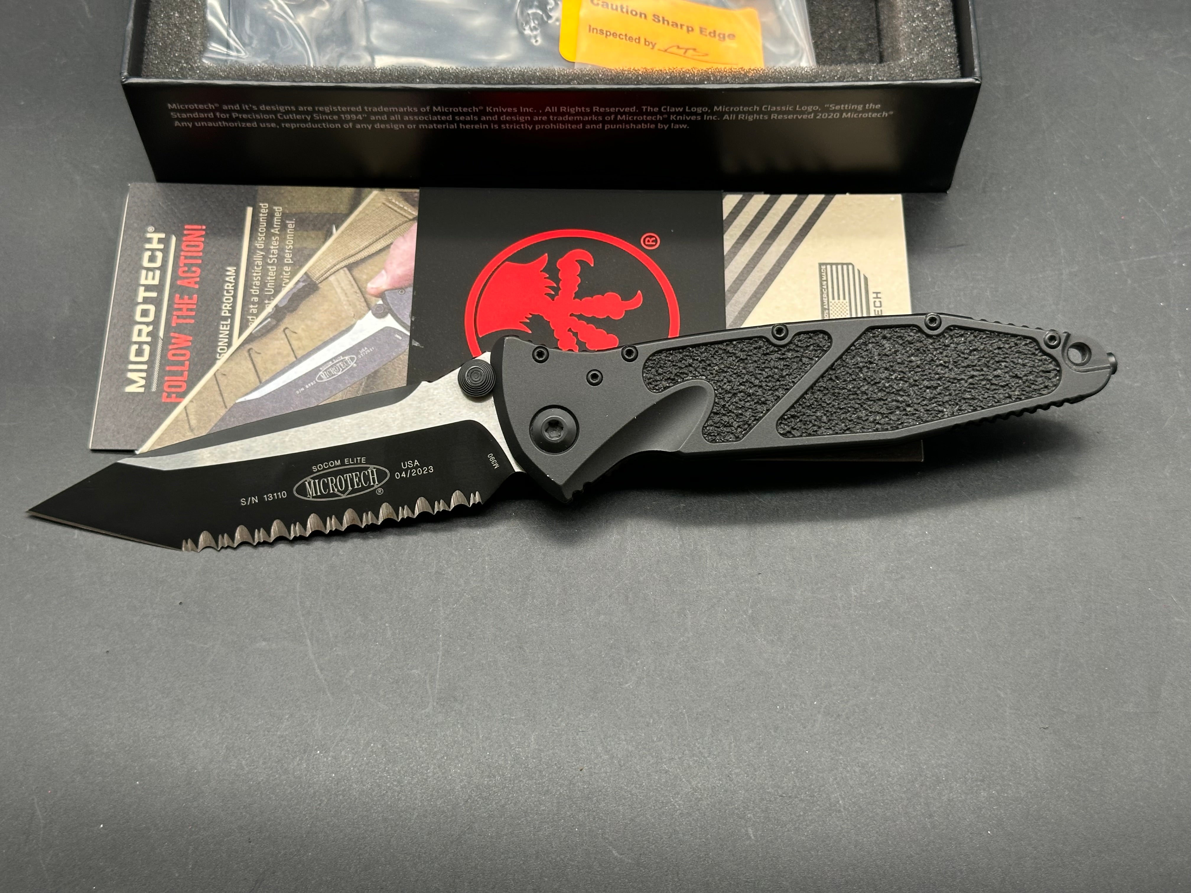 Microtech manual Socom Elite, serrated