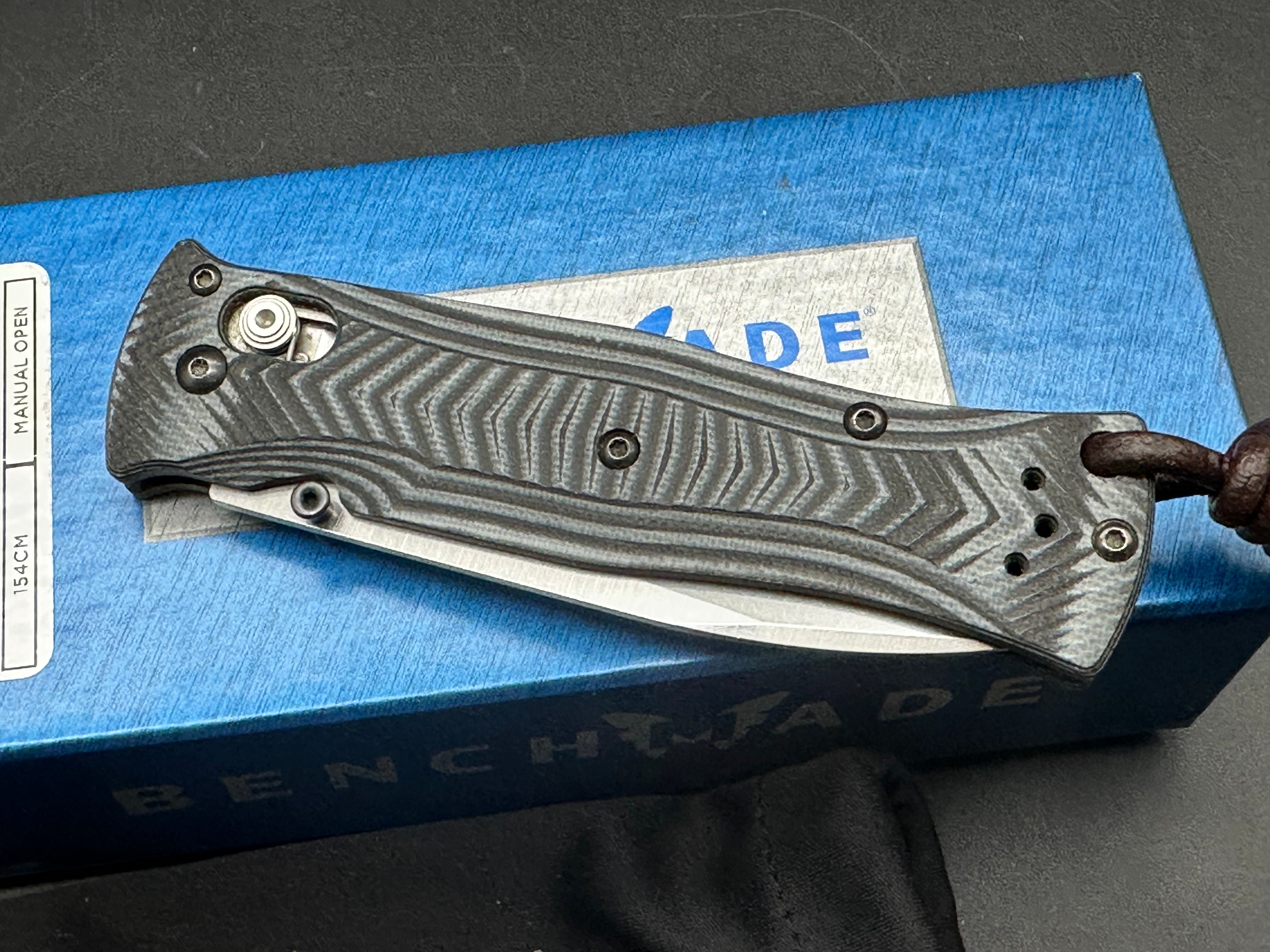 Benchmade Pardue Drop Point AXIS Lock Knife G-10 (3.25")