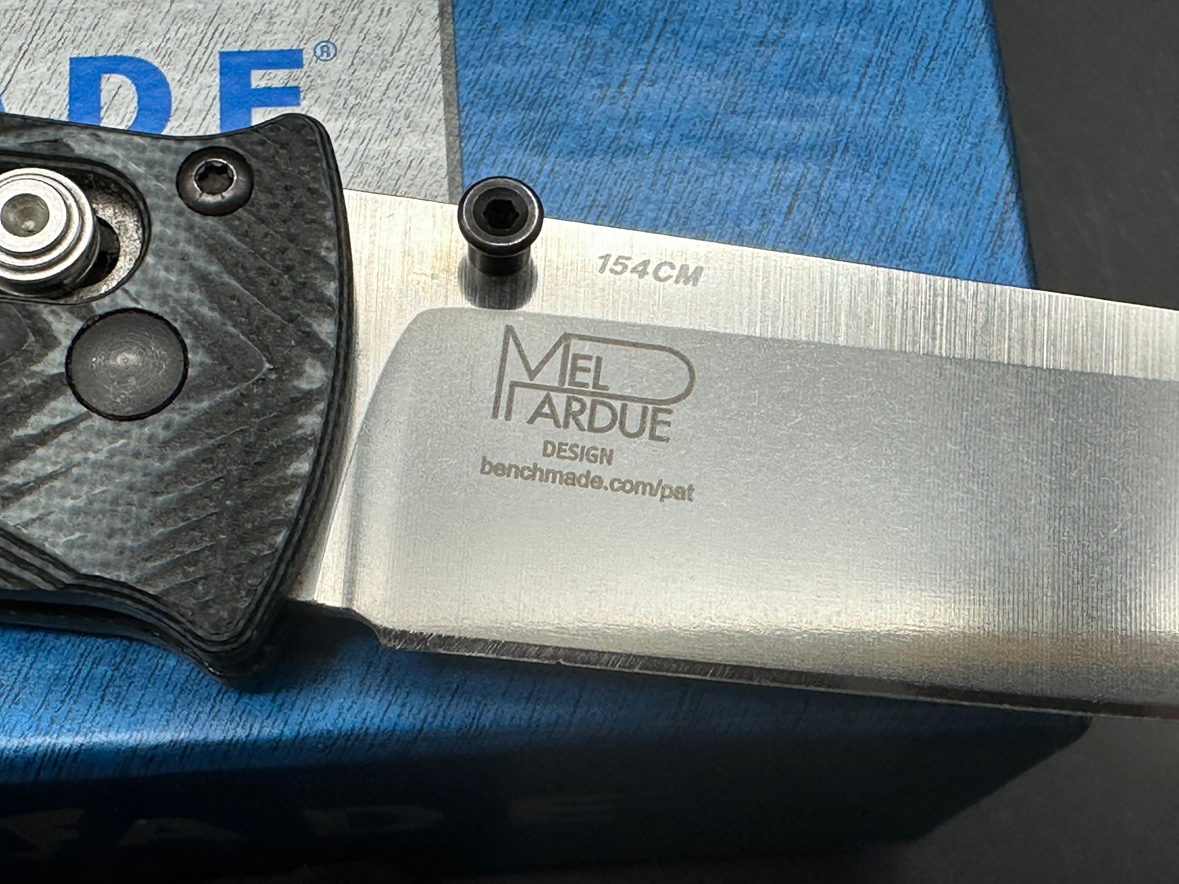 Benchmade Pardue Drop Point AXIS Lock Knife G-10 (3.25")