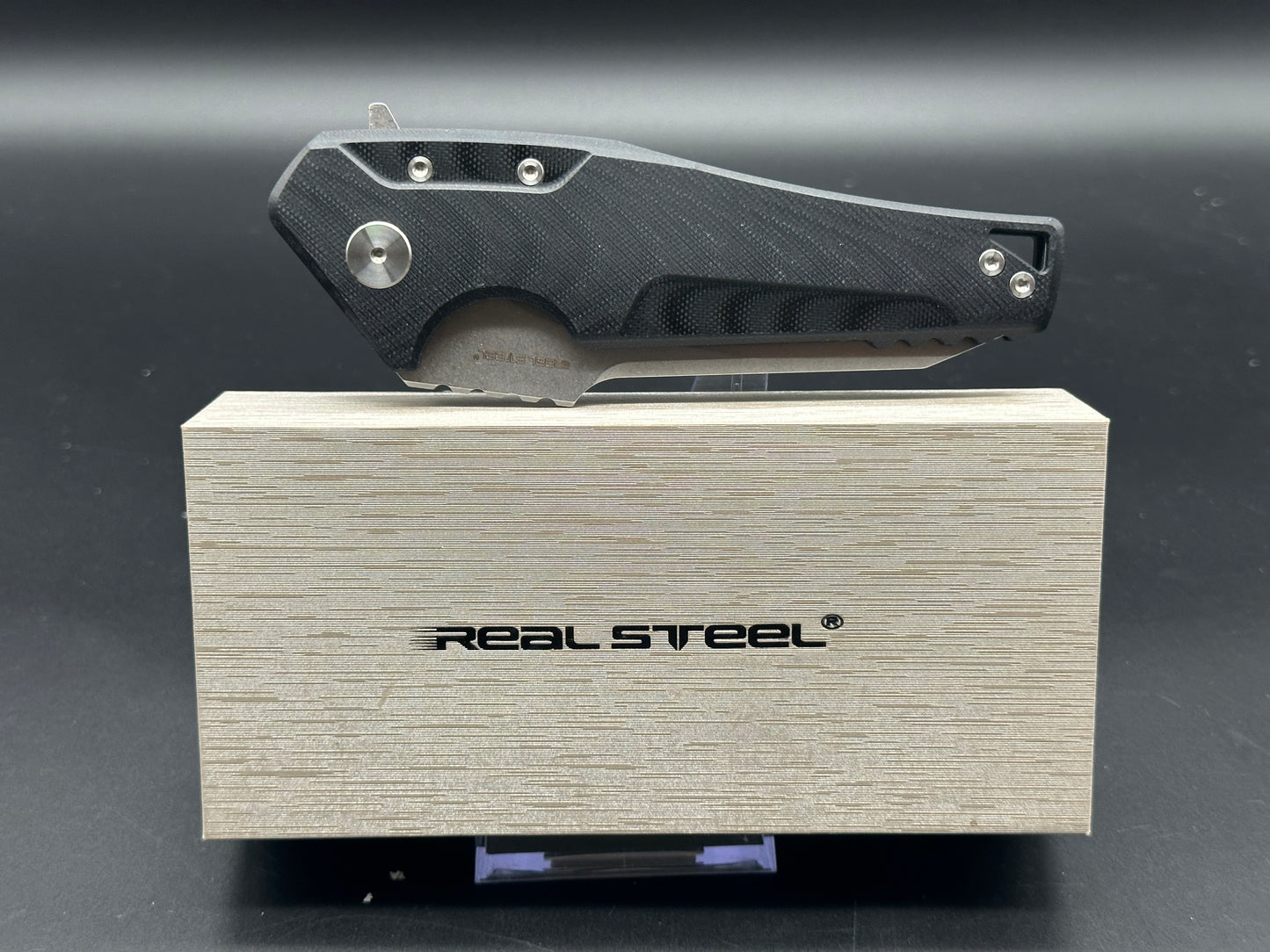 Real Steel Echo Liner Lock Knife Black G-10