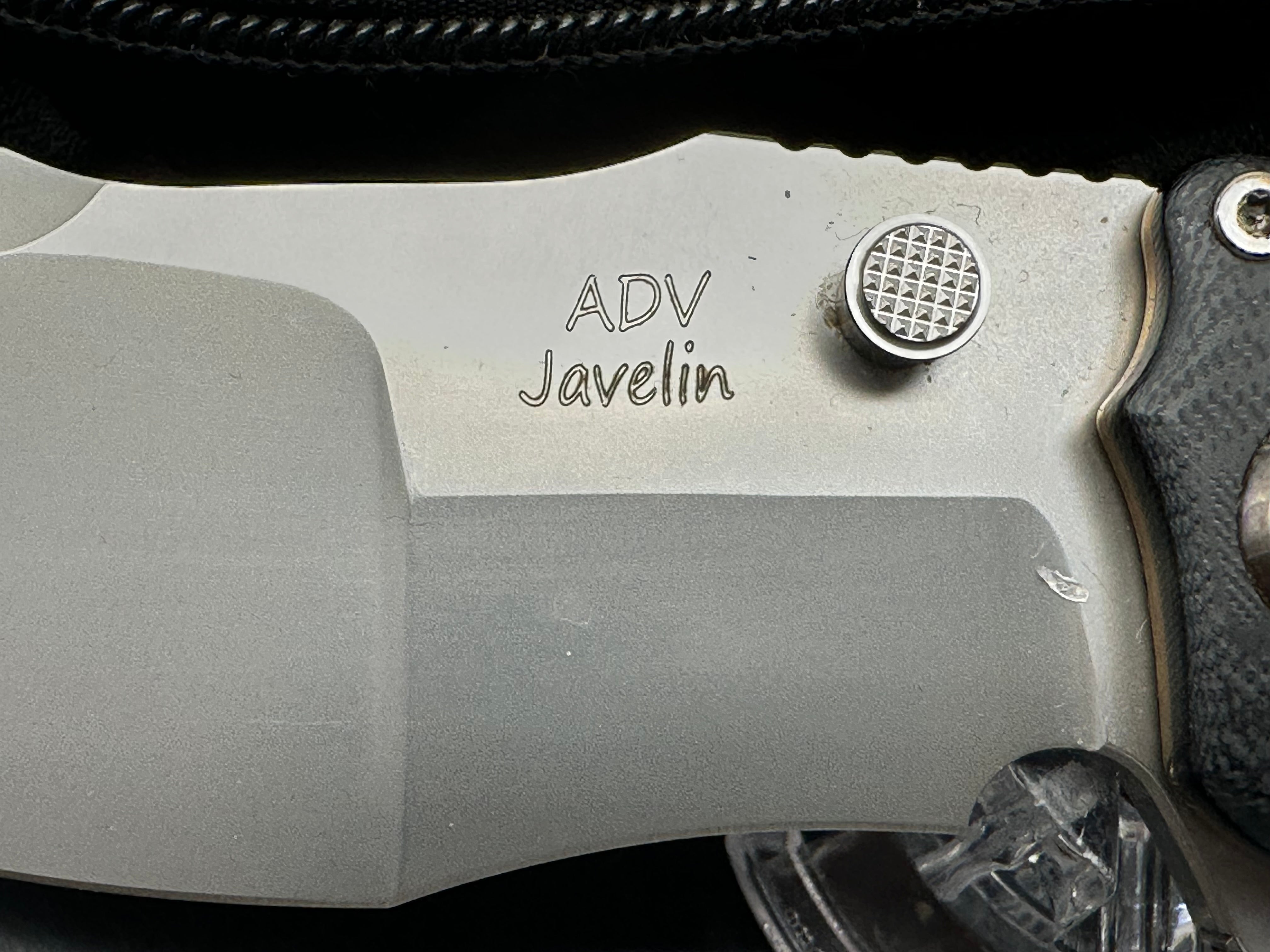 Andre De Villiers ADV custom Javelin - black & brown inlays - one of one