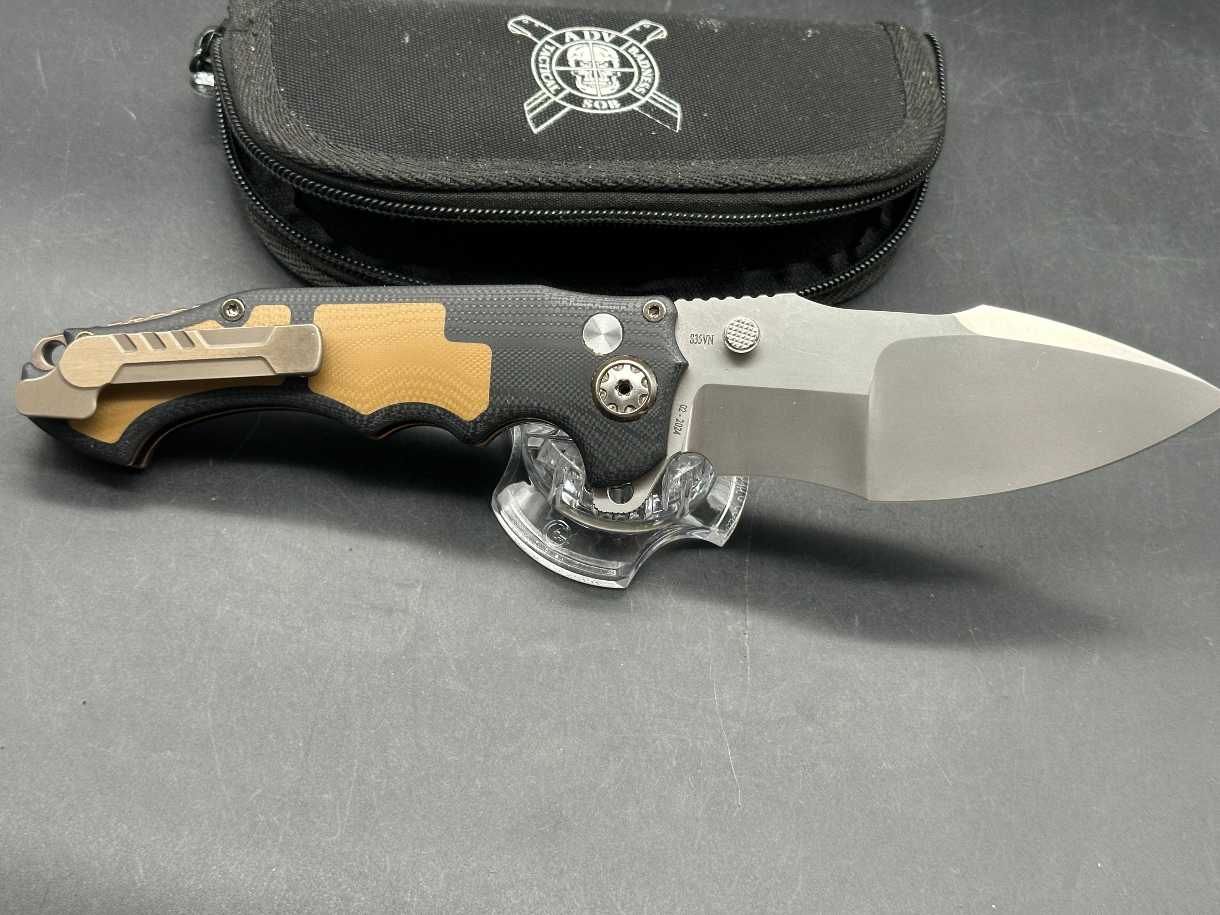 Andre De Villiers ADV custom Javelin - black & brown inlays - one of one