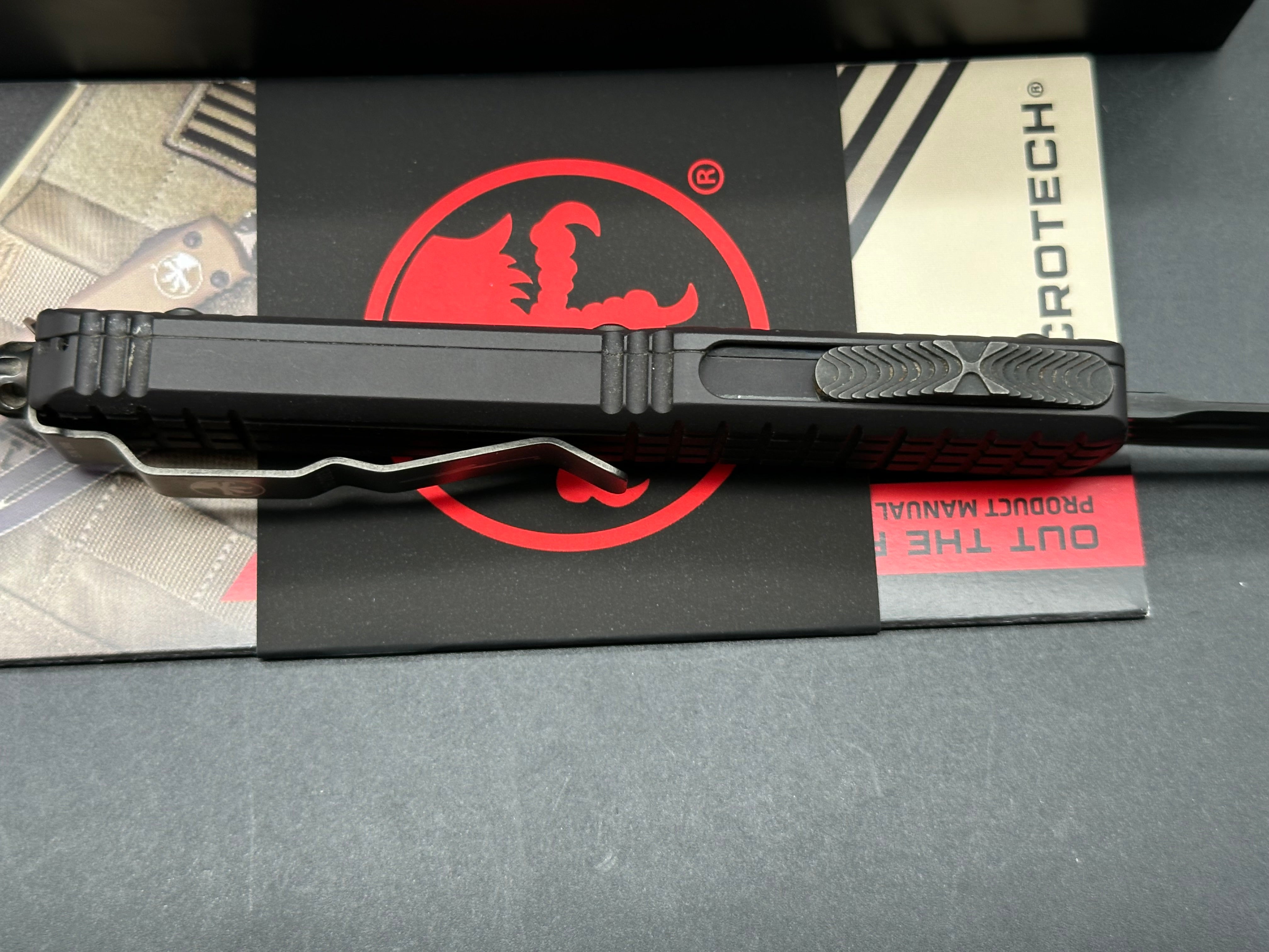 Microtech Ultratech, nickel boron internals, frag pattern