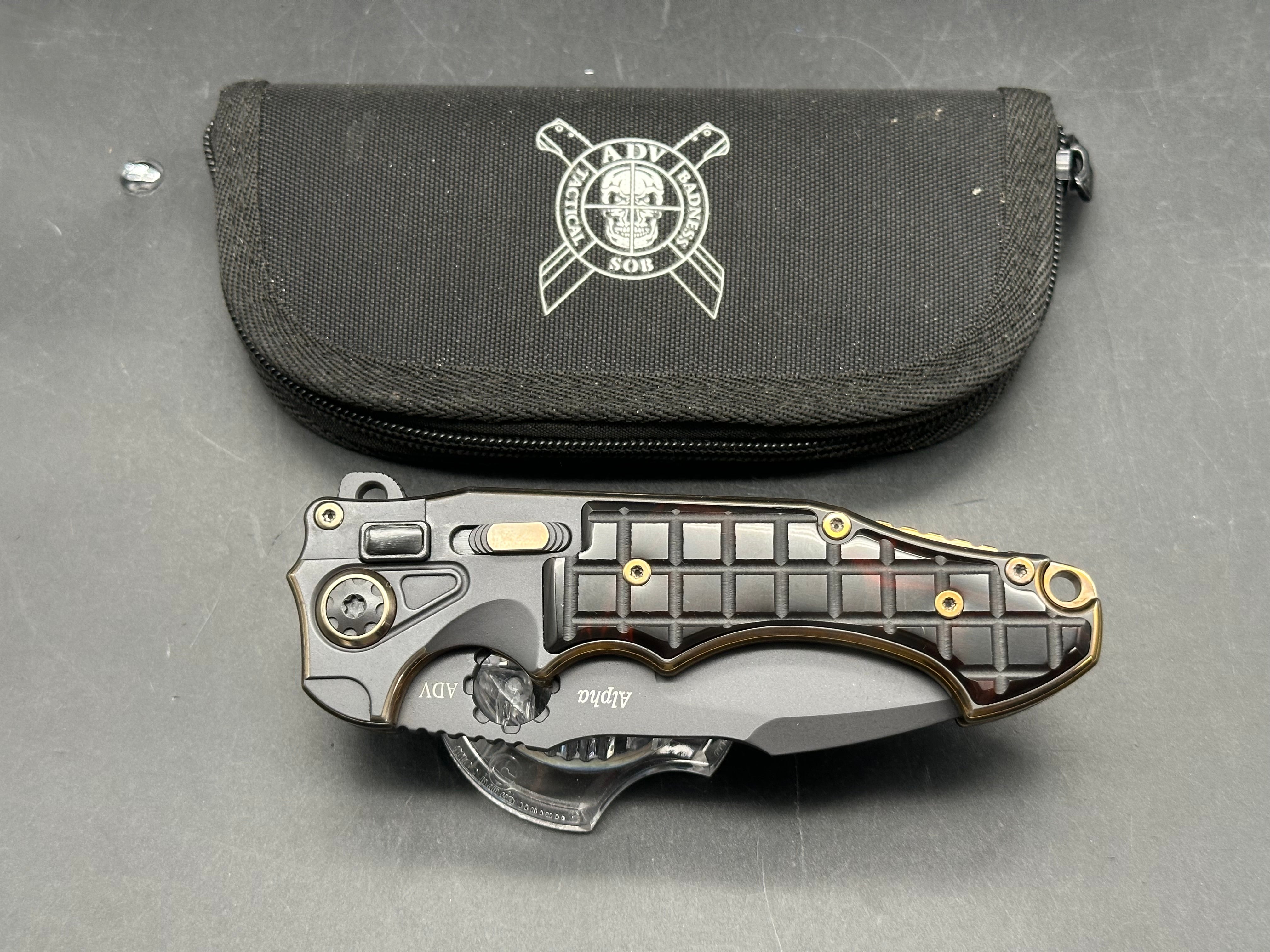 Andre de Villiers ADV custom Alpha - Red Kirinite inlay - one of one