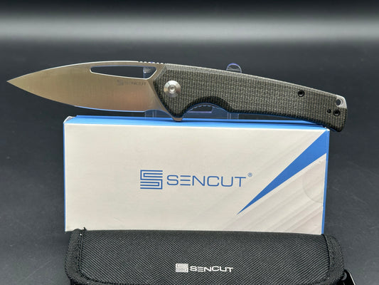 SENCUT Mims Knife dark green micarta