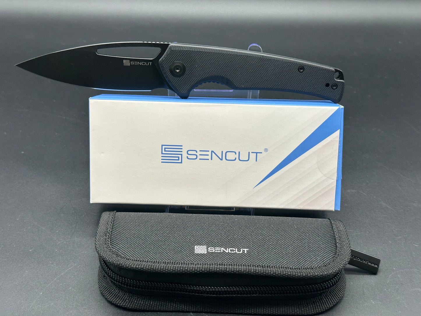 Sencut Mims 9Cr18MoV Black Blade w/ Black G10 Handle