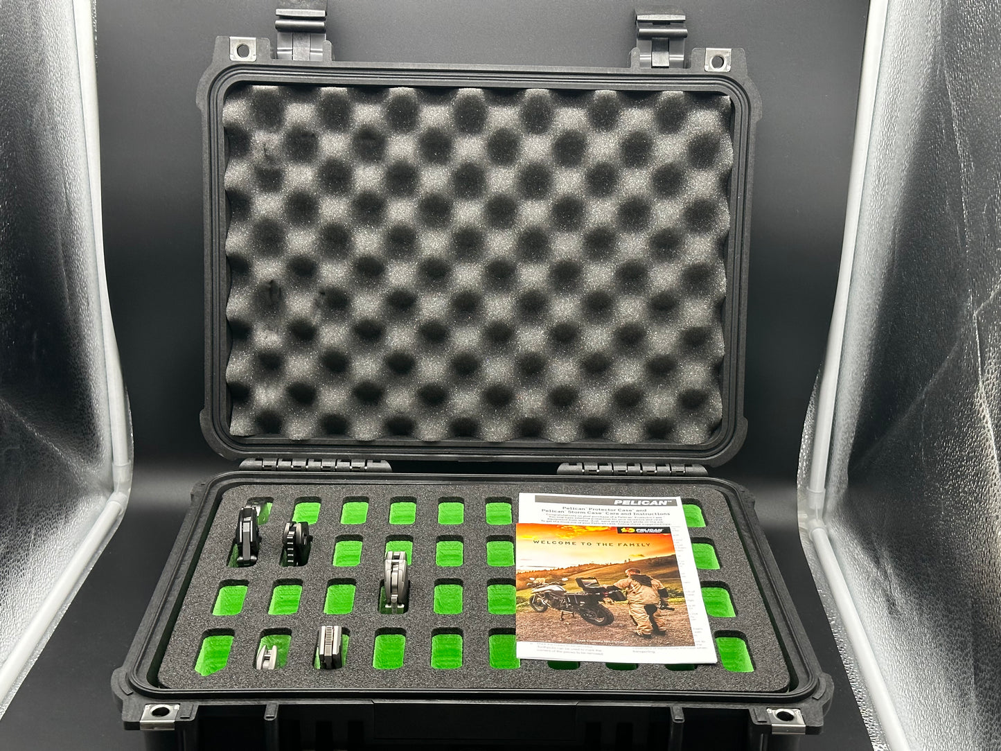 Pelican 1450 Protector Case With Nalpak Green Foam