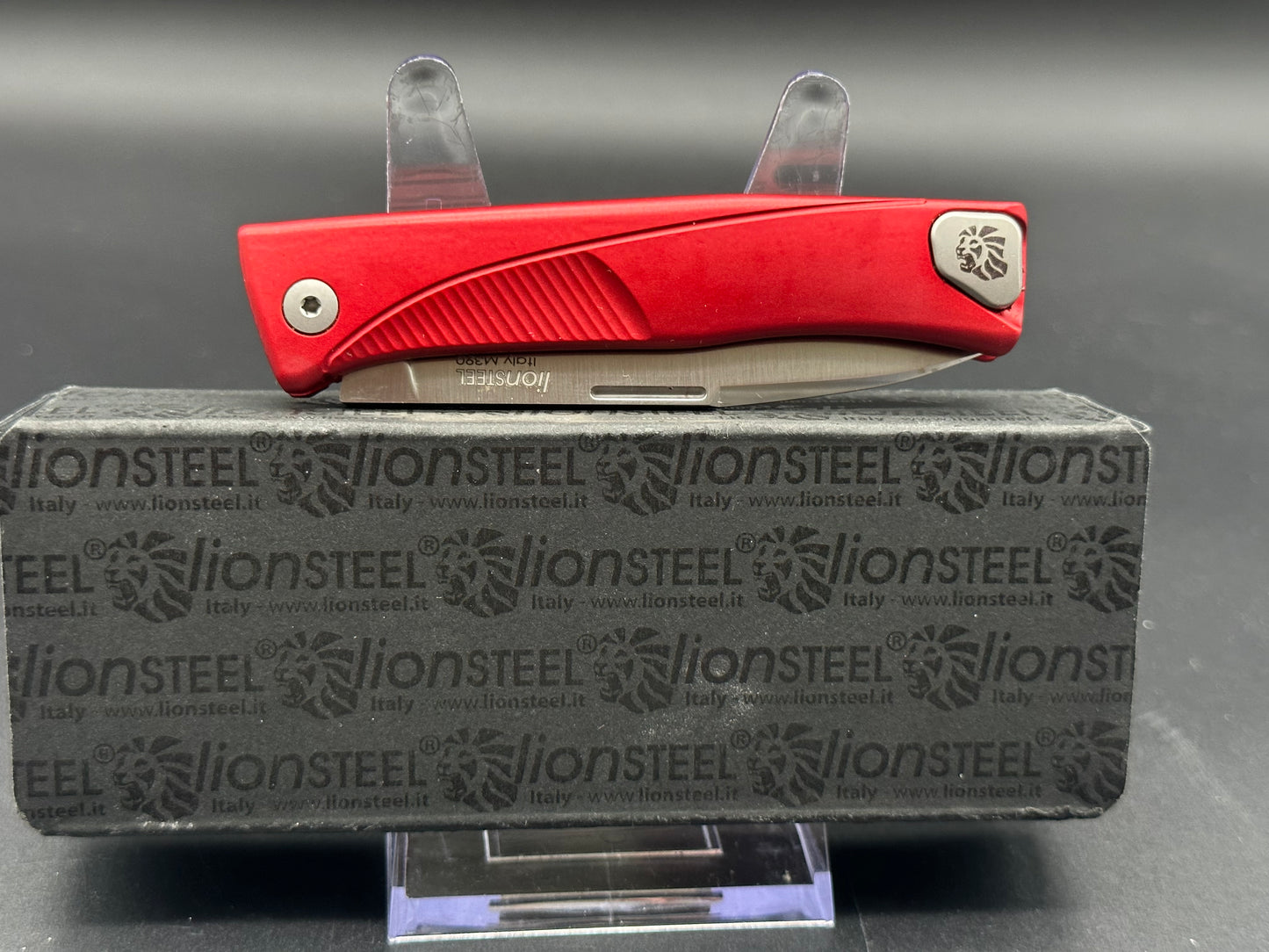 LionSteel Thrill Integral Slip Joint Knife Red Al (Satin) TL-A-RS