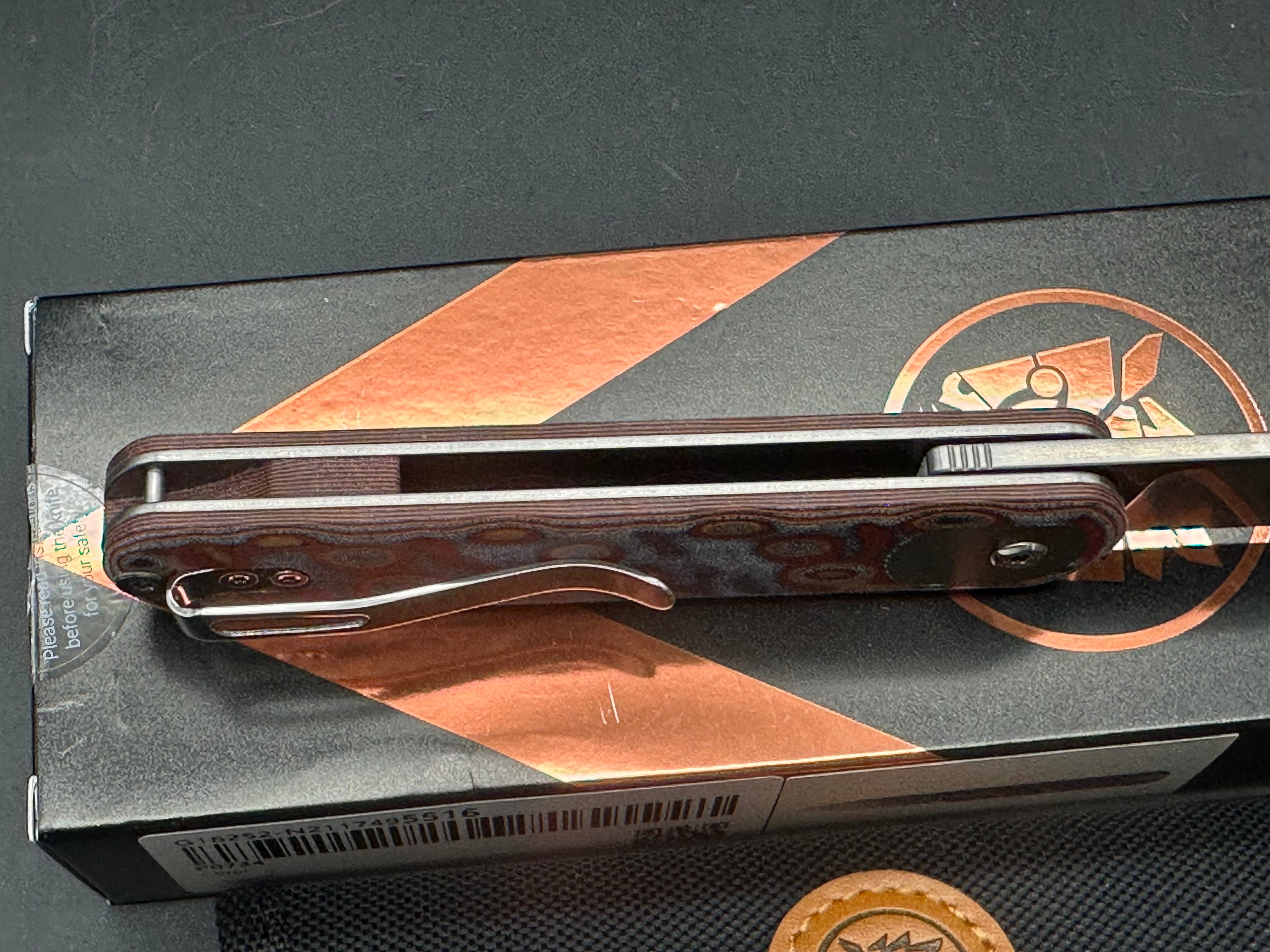 Vosteed Corgi - Trek Lock Knife (2.98" 14C28N Blade & Micarta Handle)