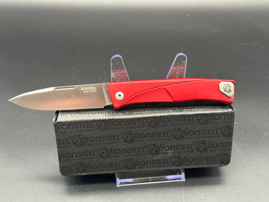 LionSteel Thrill Integral Slip Joint Knife Red Al (Satin) TL-A-RS