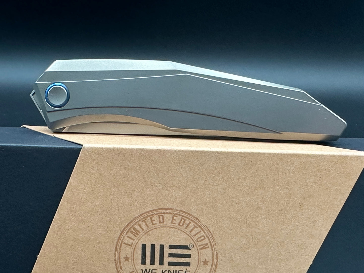 WE Knife Co. Cybernetic Knife Gray Titanium (3.91" Bead Blast)