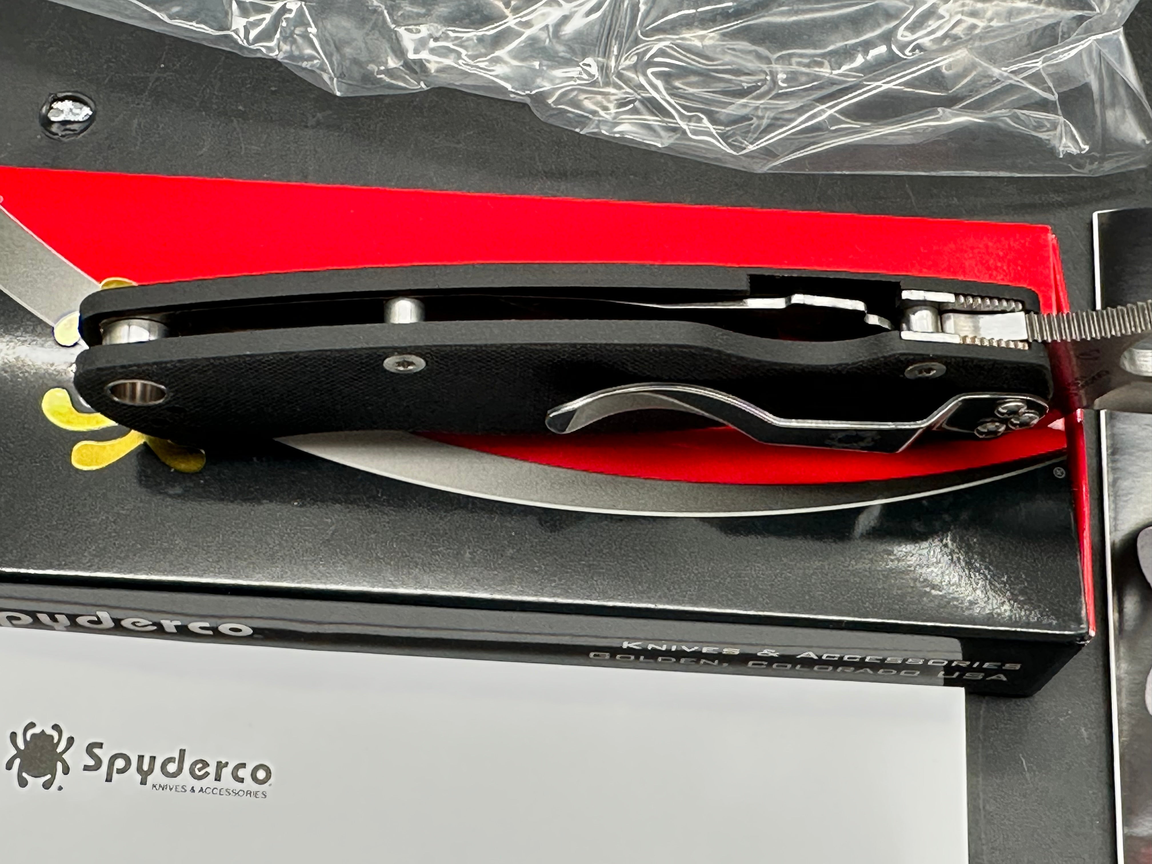 Spyderco Paramilitary 2 Exclusive Tanto Compression Lock Knife G-10 (3.4" Satin)