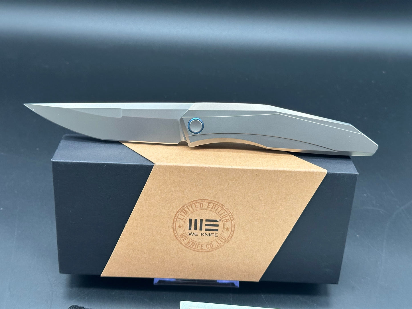 WE Knife Co. Cybernetic Knife Gray Titanium (3.91" Bead Blast)