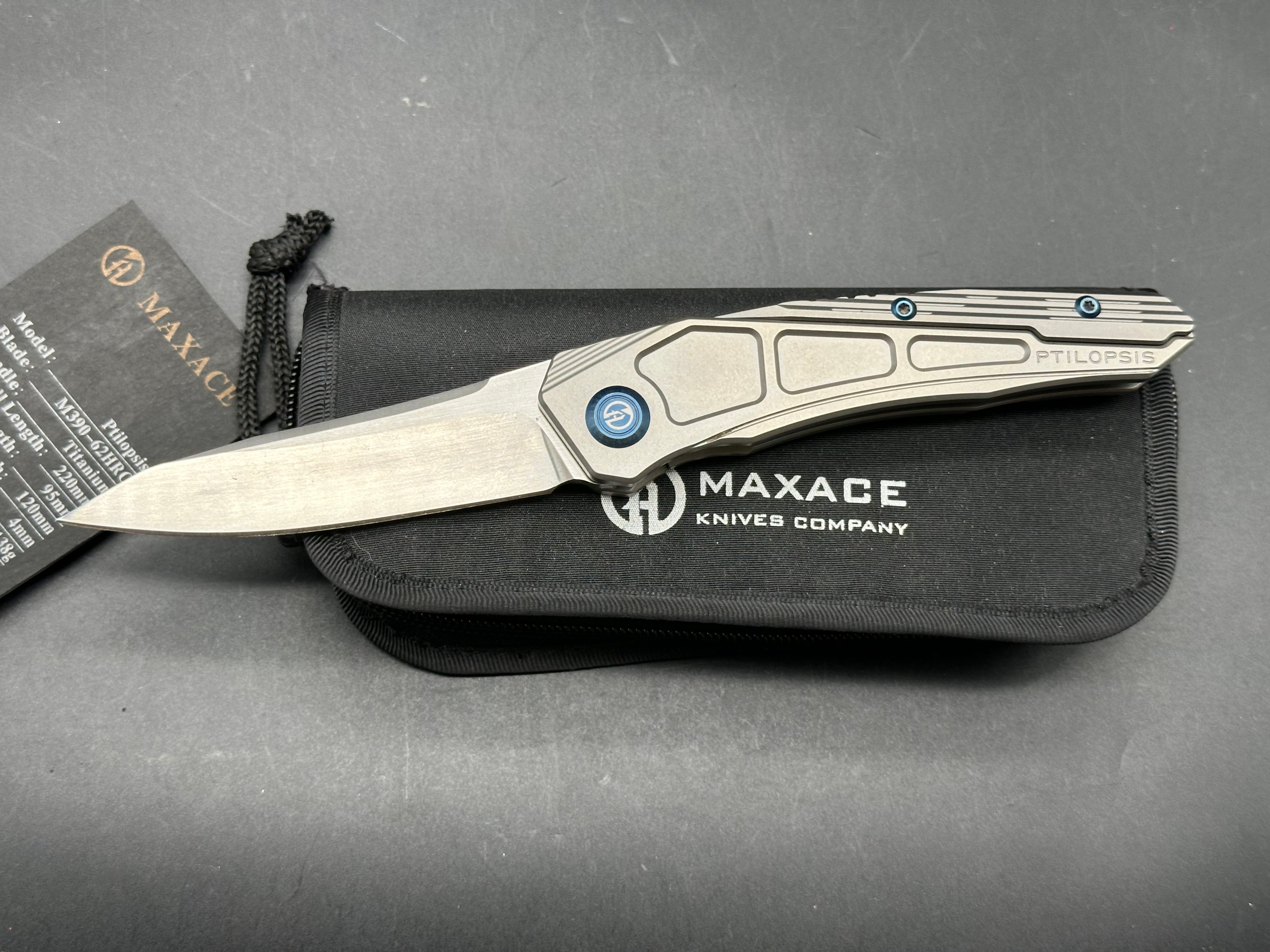 Maxace Ptilopsis titanium/m390